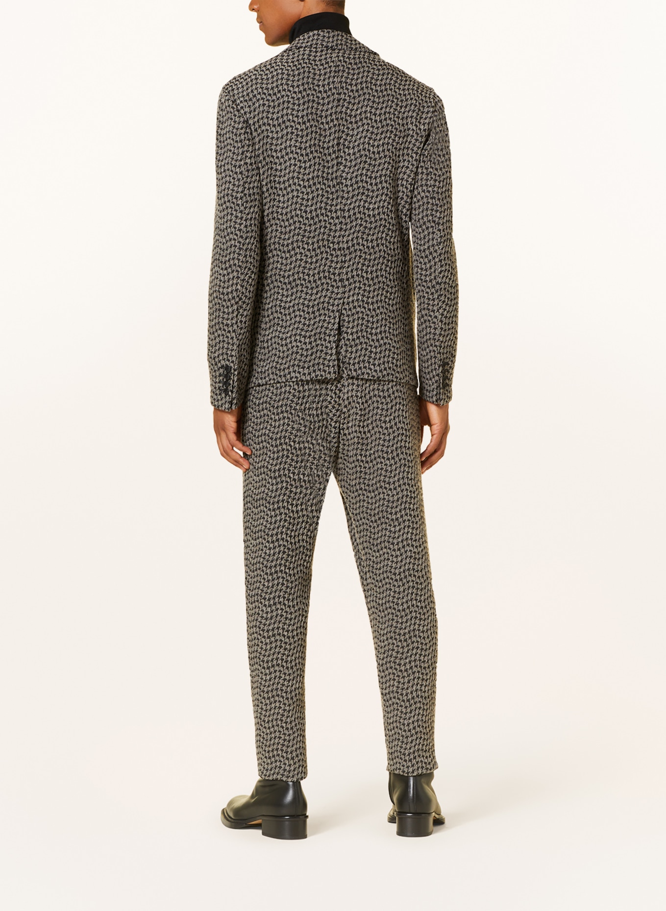 GIORGIO ARMANI Jersey jacket regular fit, Color: GRAY/ BLACK (Image 3)