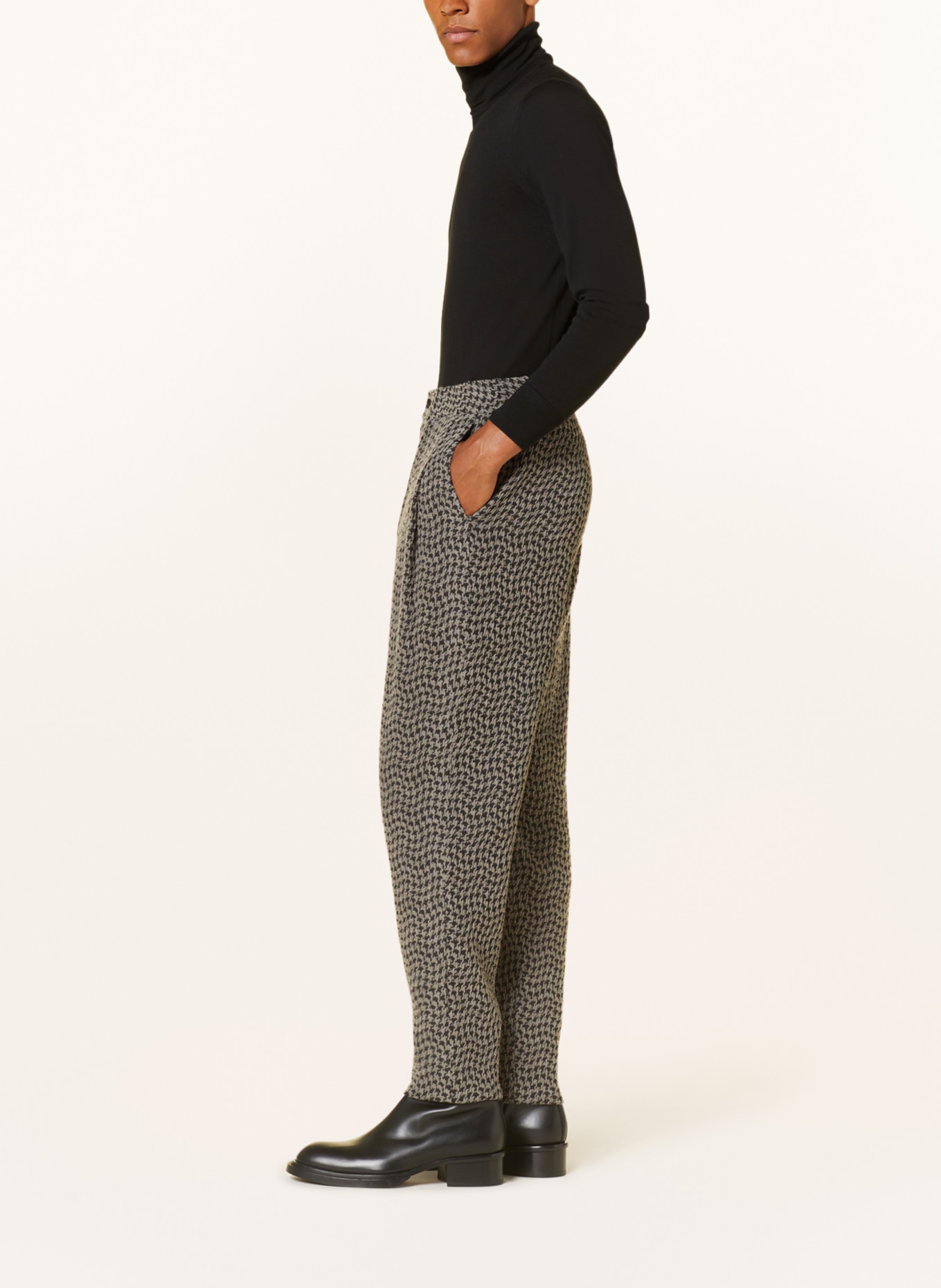 GIORGIO ARMANI Suit trousers extra slim fit, Color: TAUPE/ BLACK (Image 5)