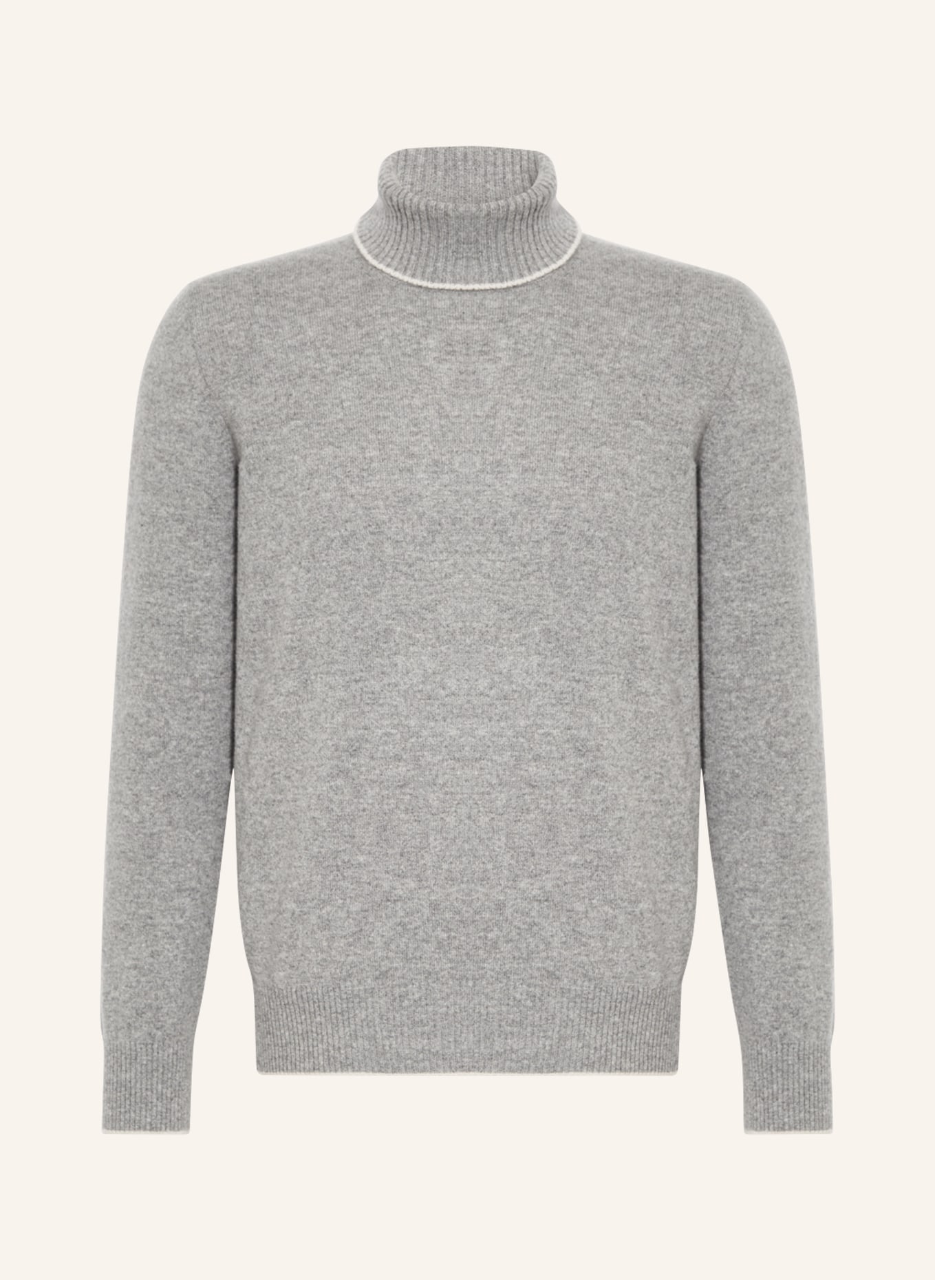 eleventy Turtleneck sweater in cashmere, Color: GRAY (Image 1)