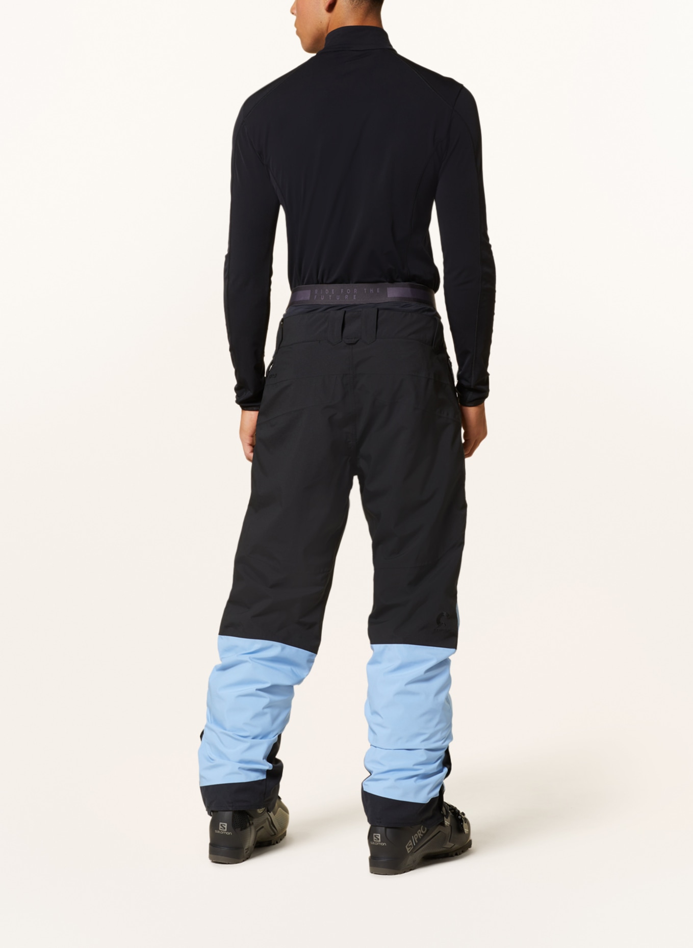 PICTURE Ski pants NAIKOON, Color: BLACK/ LIGHT BLUE/ DARK GRAY (Image 3)