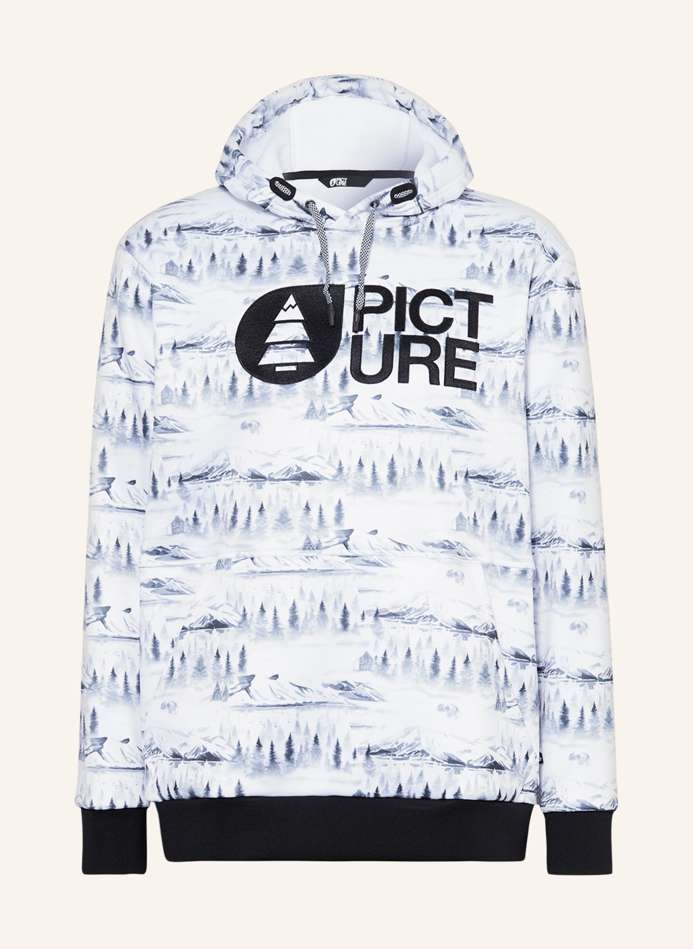 PICTURE Hoodie PARK, Color: WHITE/ GRAY/ BLACK (Image 1)