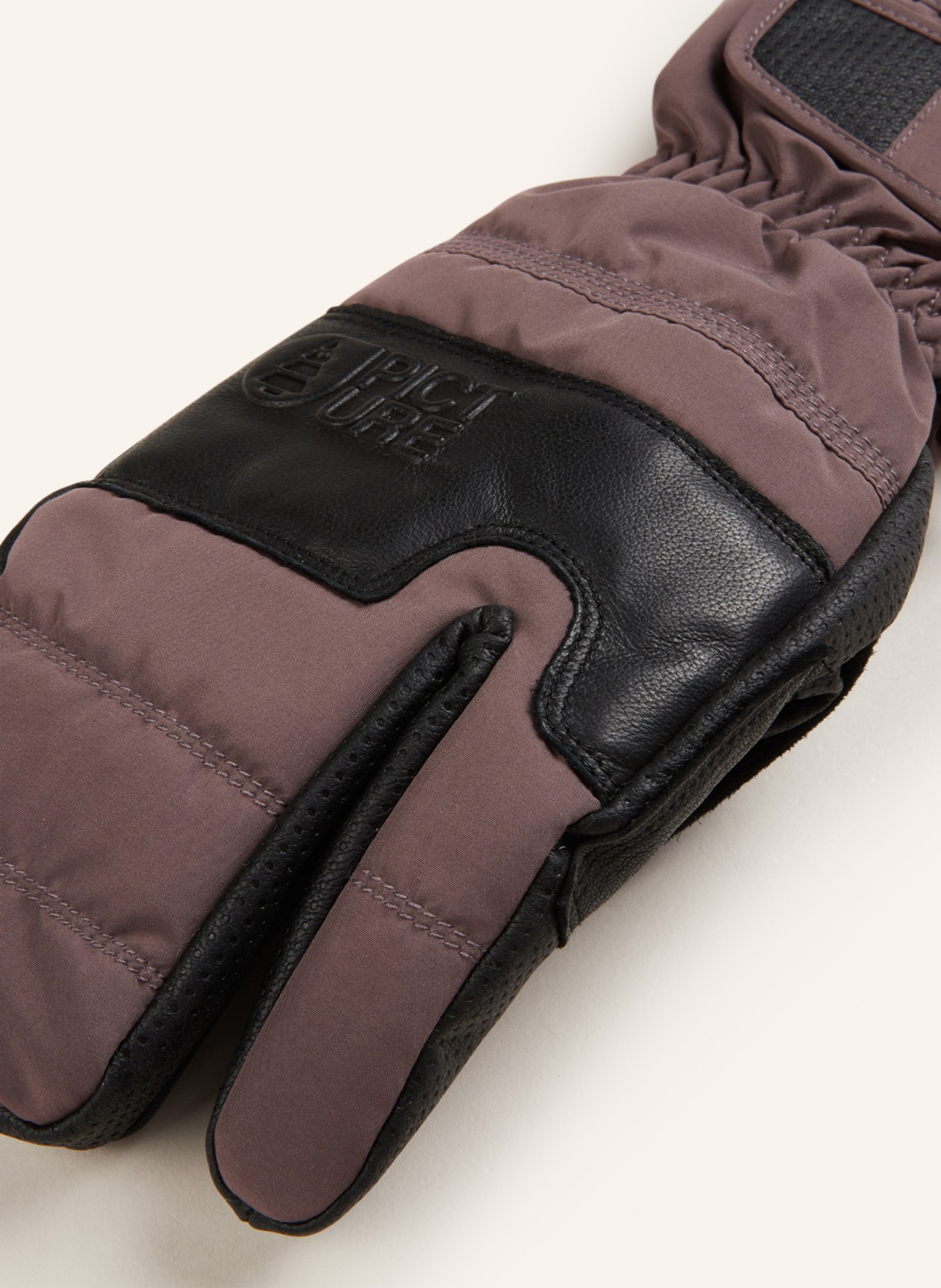 PICTURE Ski gloves SPARKS, Color: TAUPE/ BLACK (Image 2)