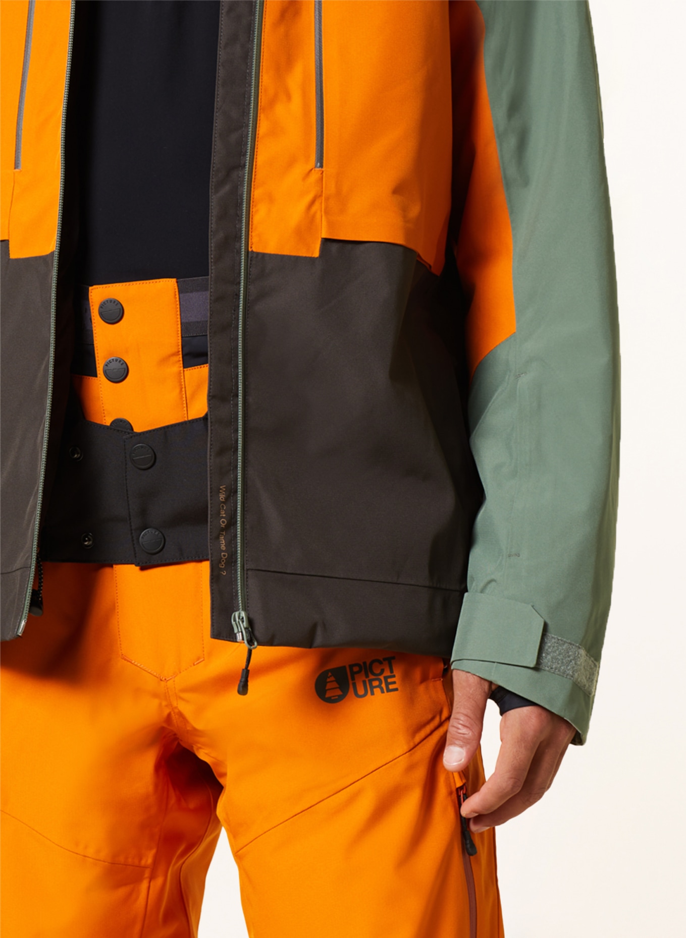 PICTURE Ski jacket OBJECT, Color: OLIVE/ ORANGE/ DARK GRAY (Image 7)