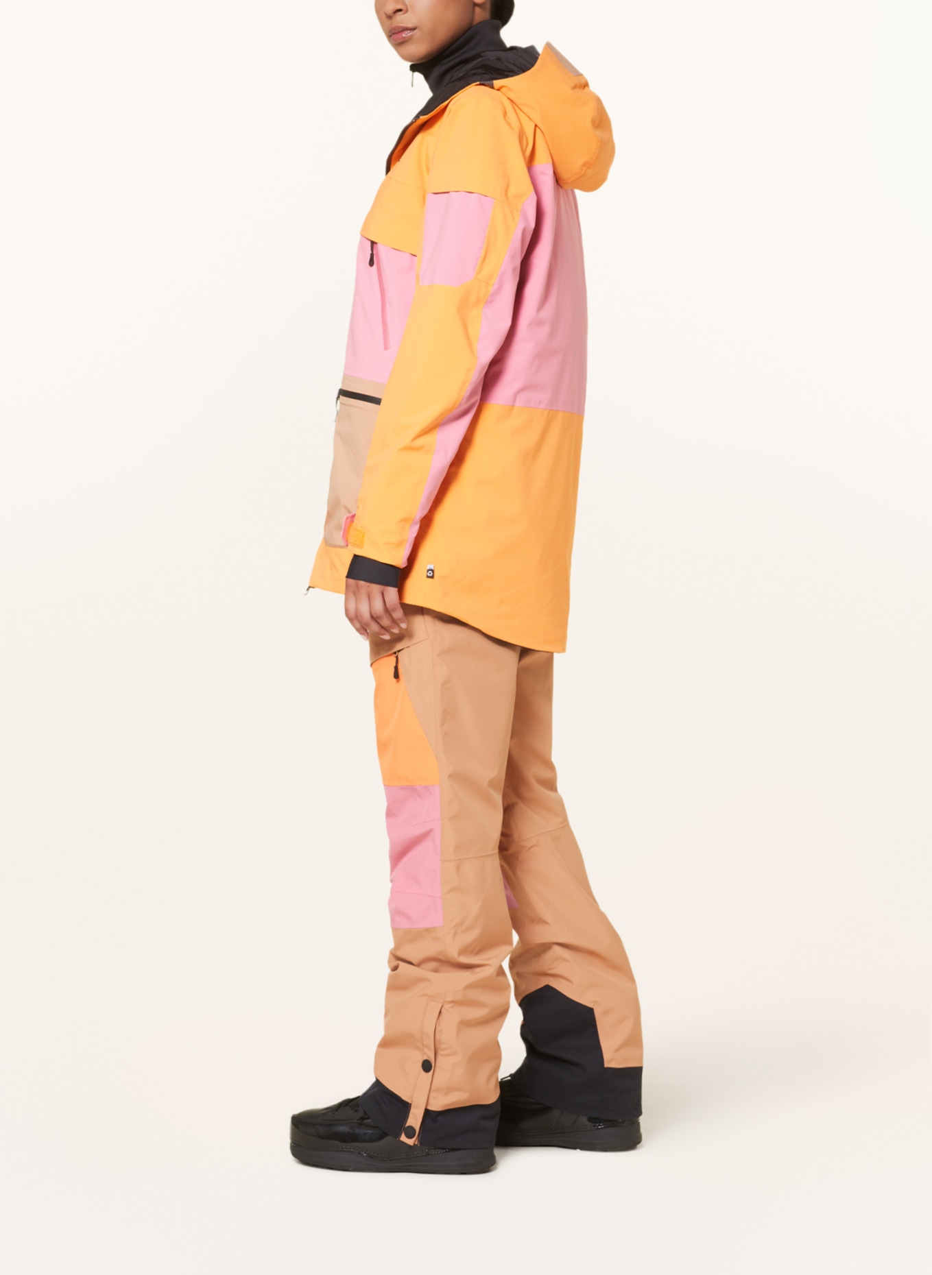 PICTURE Ski jacket HAAKON, Color: ORANGE/ PINK/ BEIGE (Image 4)