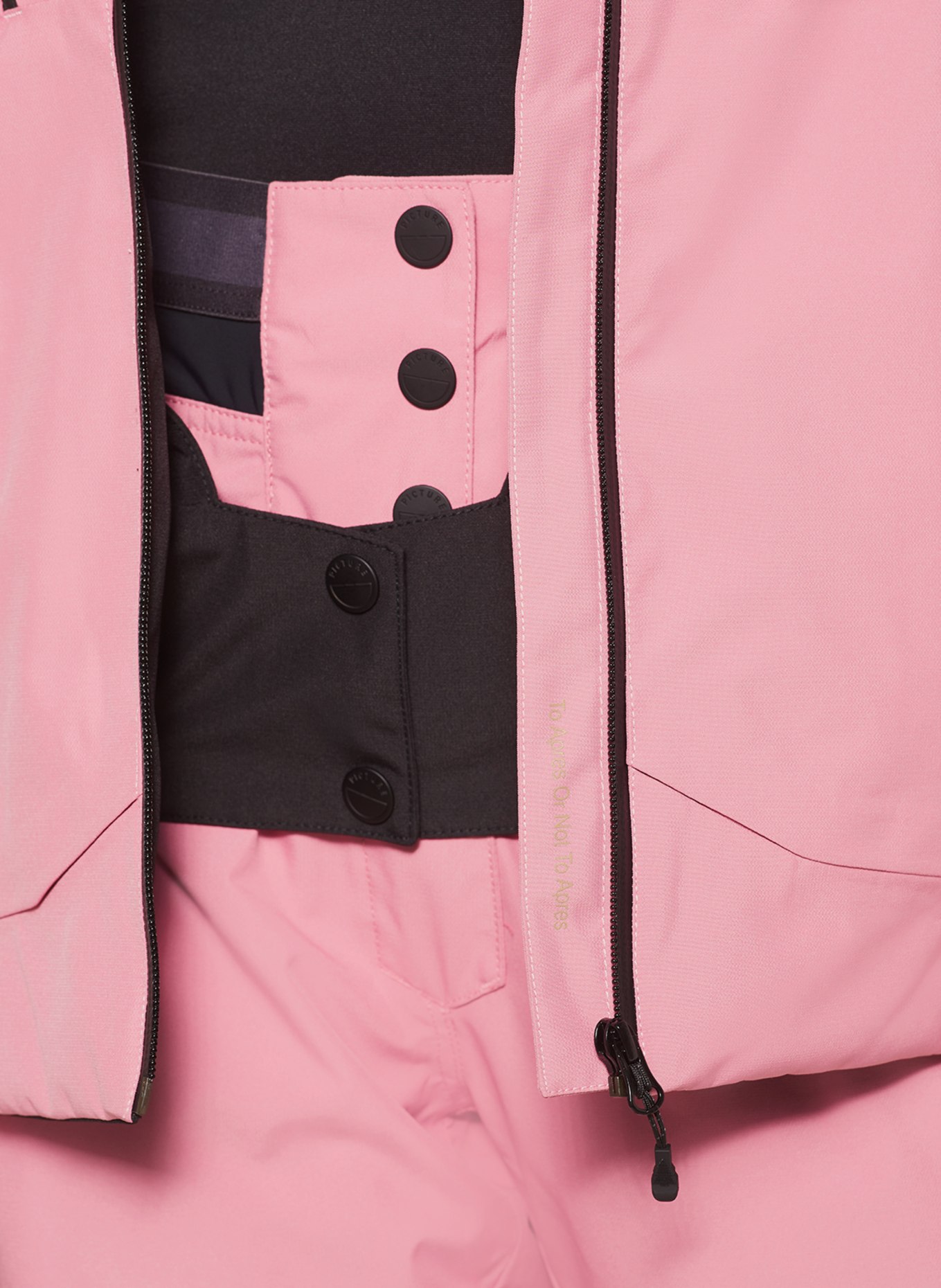 PICTURE Ski jacket EXA, Color: BEIGE/ PINK (Image 6)