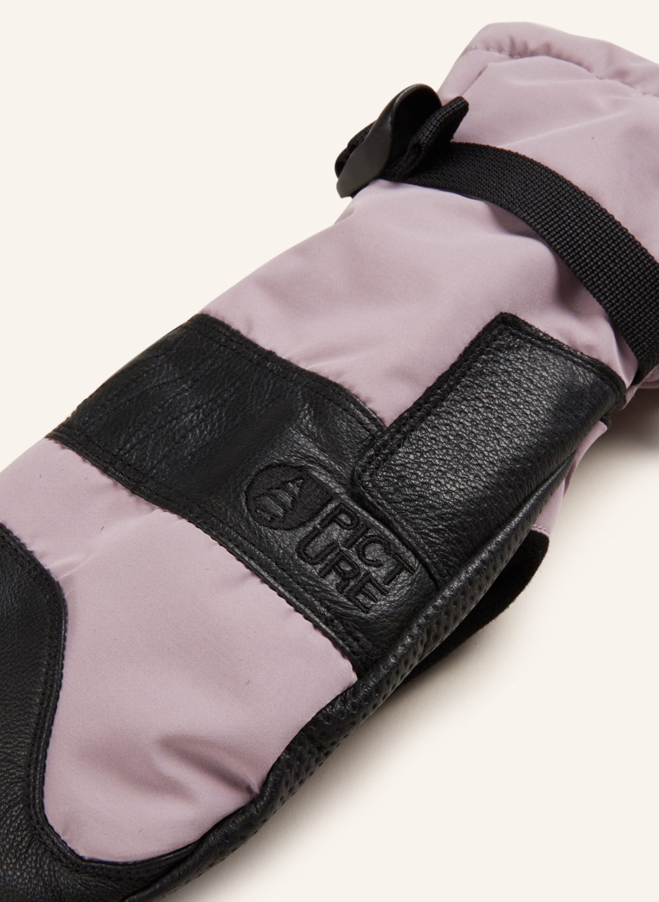 PICTURE Ski gloves ANNA, Color: BLACK/ ROSE (Image 2)