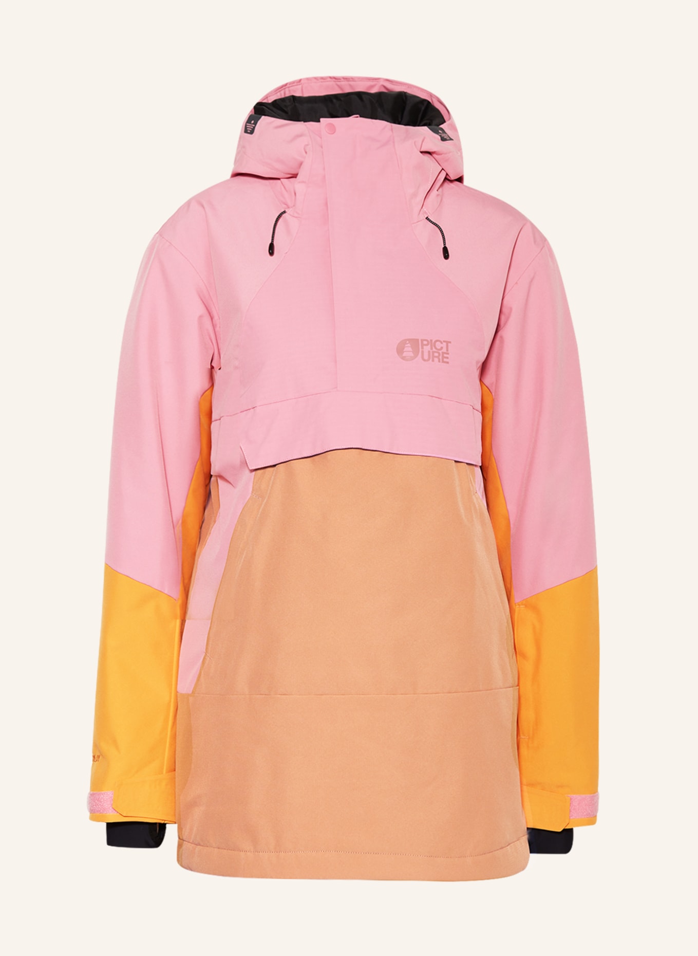 PICTURE Anorak jacket OROYA, Color: PINK/ BEIGE (Image 1)