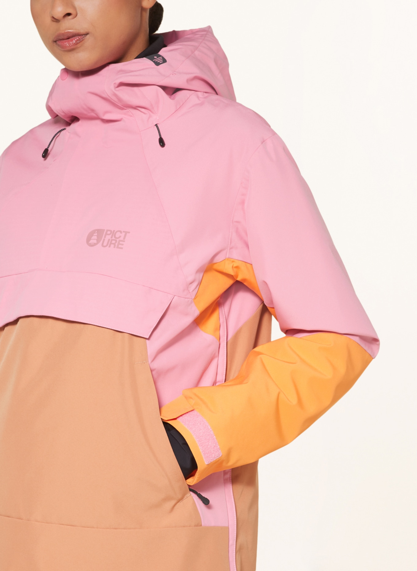 PICTURE Anorak jacket OROYA, Color: PINK/ BEIGE (Image 5)