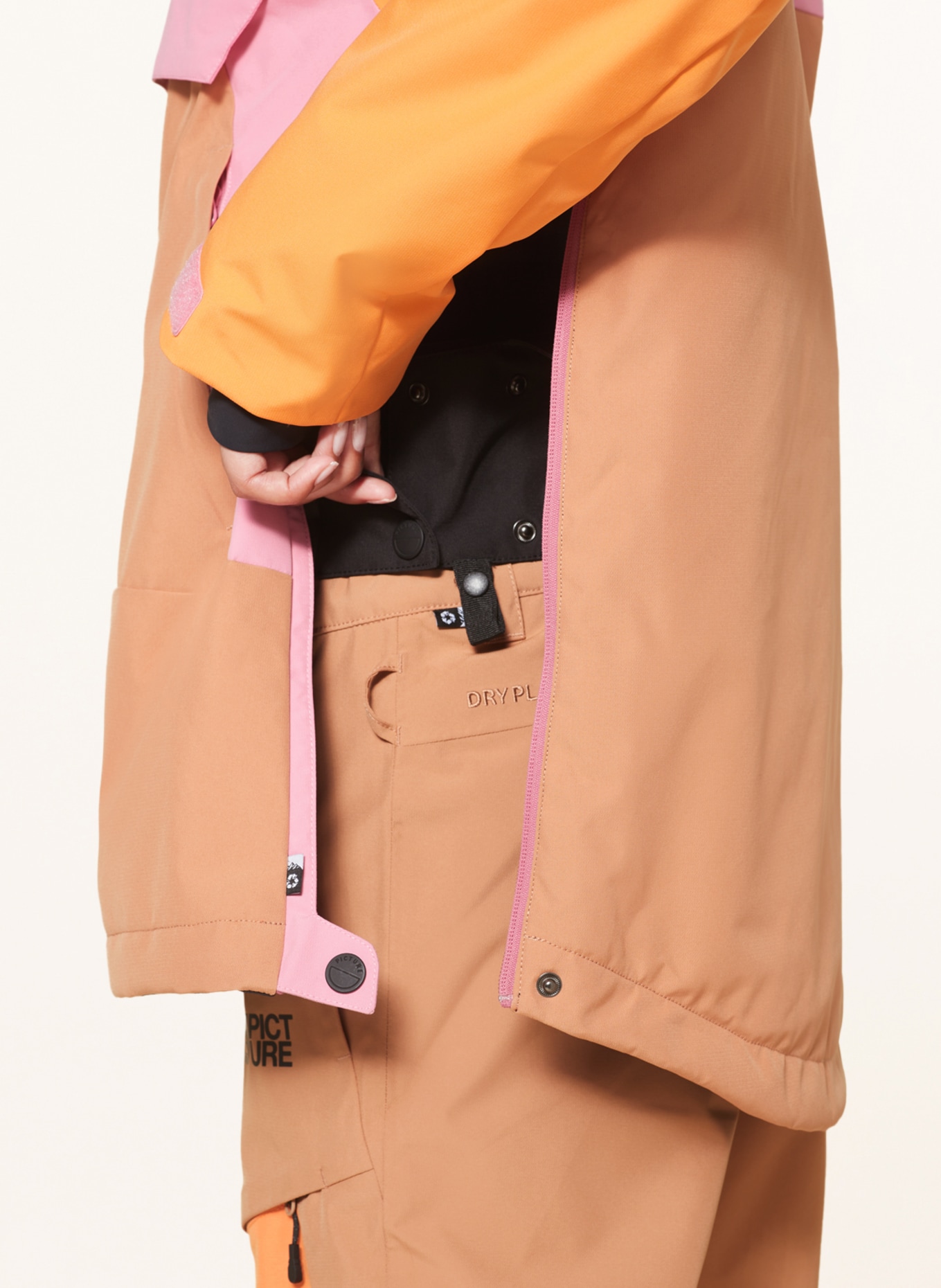PICTURE Anorak jacket OROYA, Color: PINK/ BEIGE (Image 6)