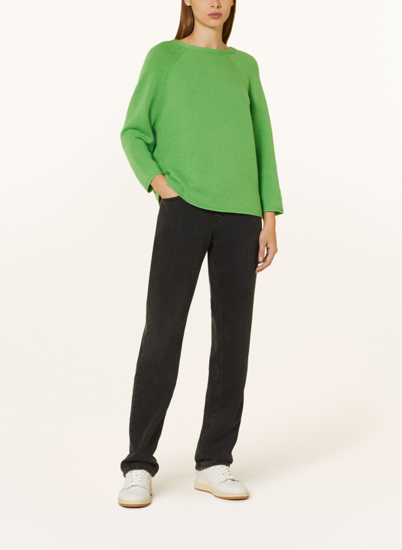 MRS & HUGS Pullover mit Cashmere, Farbe: NEONGRÜN (Bild 2)