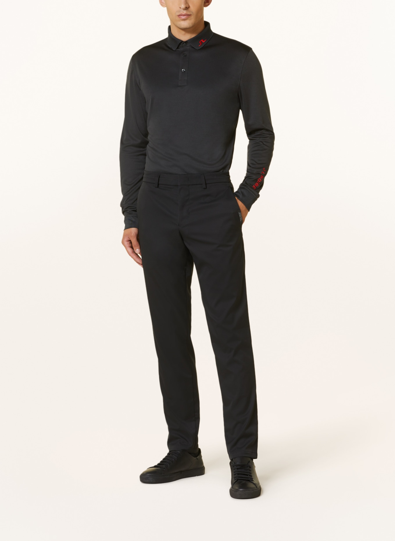 J.LINDEBERG Performance polo shirt, Color: BLACK (Image 2)