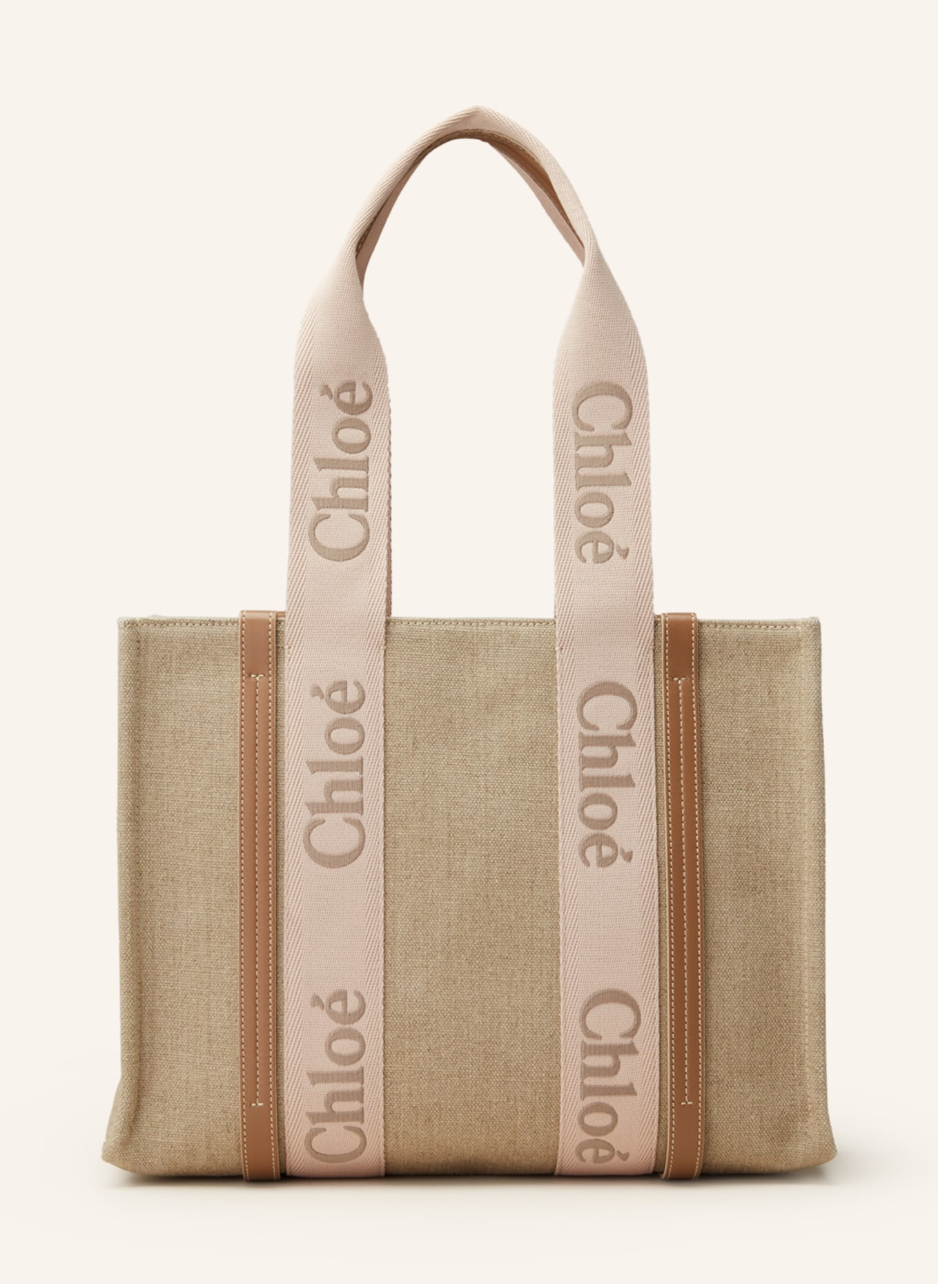 Chloé Shopper WOODY MEDIUM, Color: BLUSHY BEIGE (Image 1)