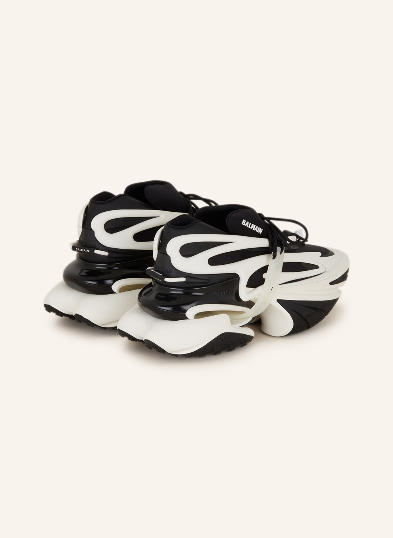 BALMAIN Sneakers UNICORN, Color: BLACK/ WHITE (Image 2)
