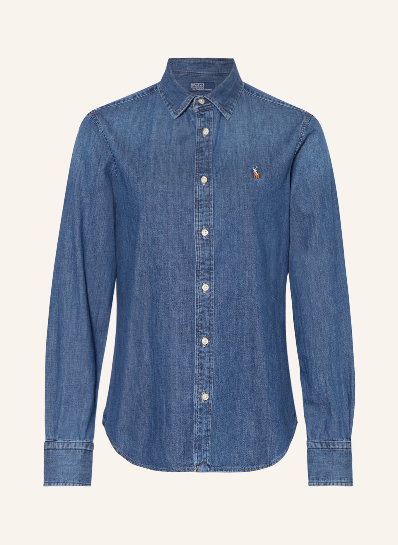 POLO RALPH LAUREN Bluzka jeansowa, Kolor: NIEBIESKI (Obrazek 1)