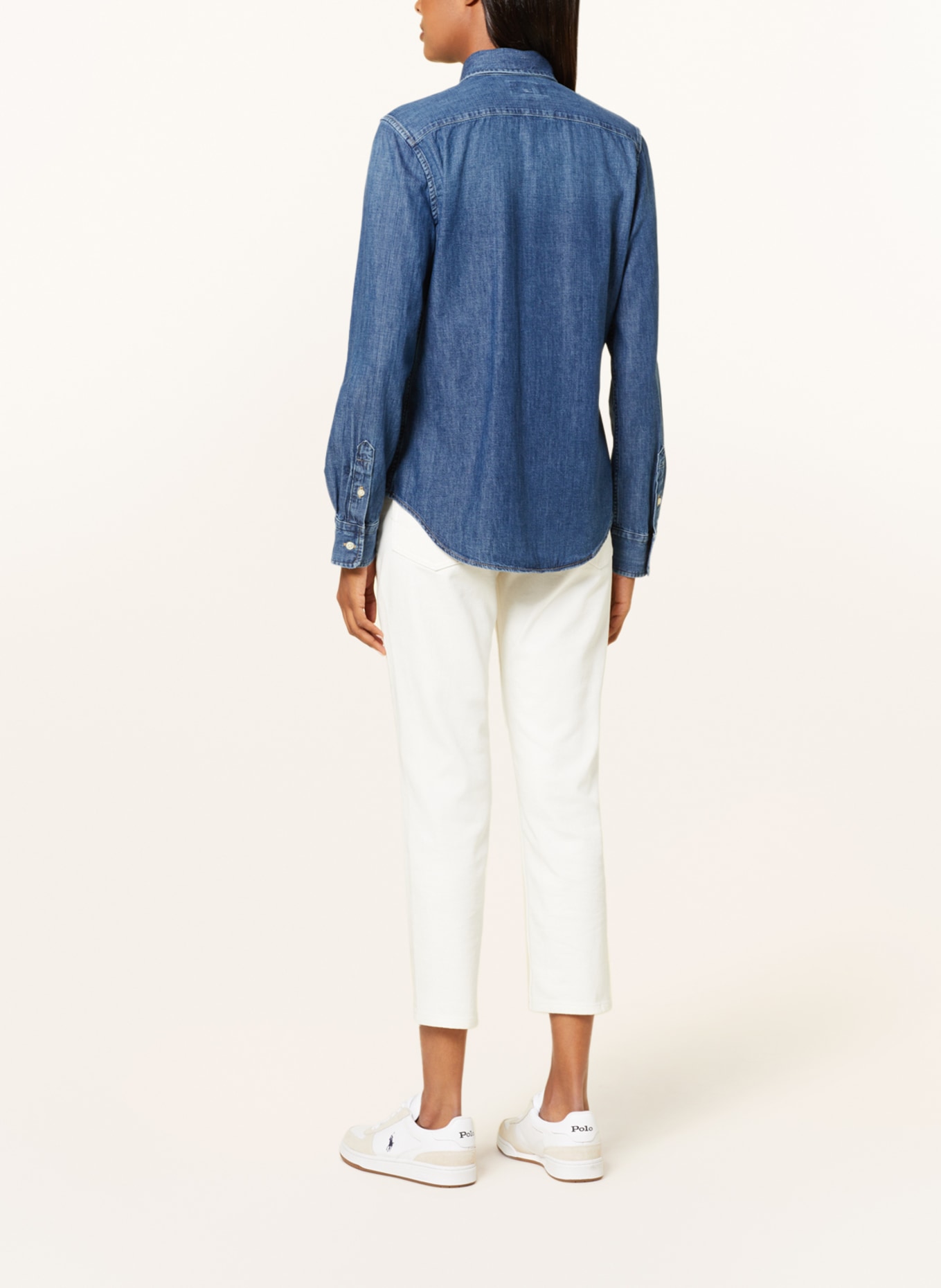 POLO RALPH LAUREN Bluzka jeansowa, Kolor: NIEBIESKI (Obrazek 3)