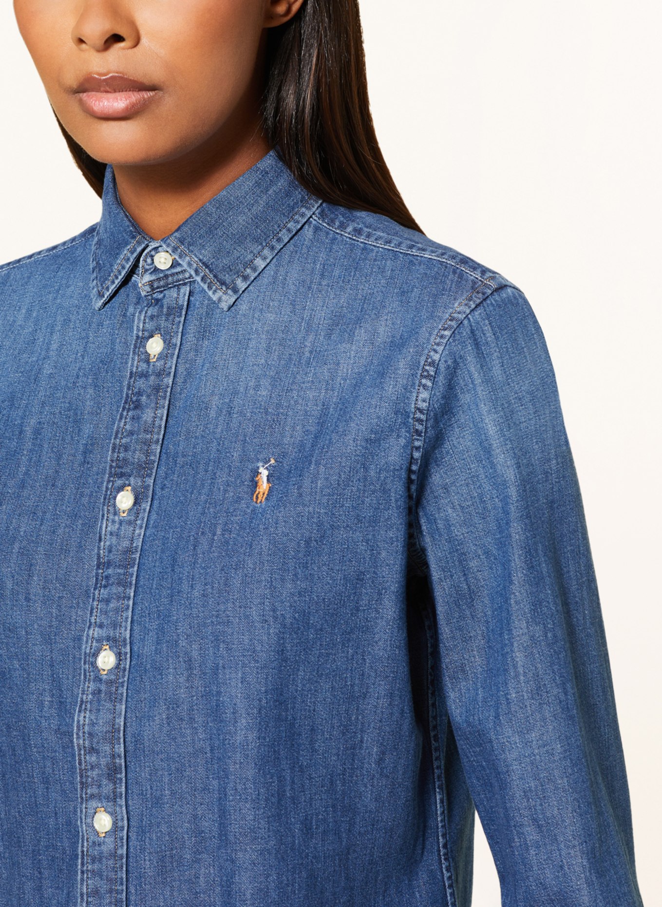 POLO RALPH LAUREN Denim blouse, Color: BLUE (Image 4)
