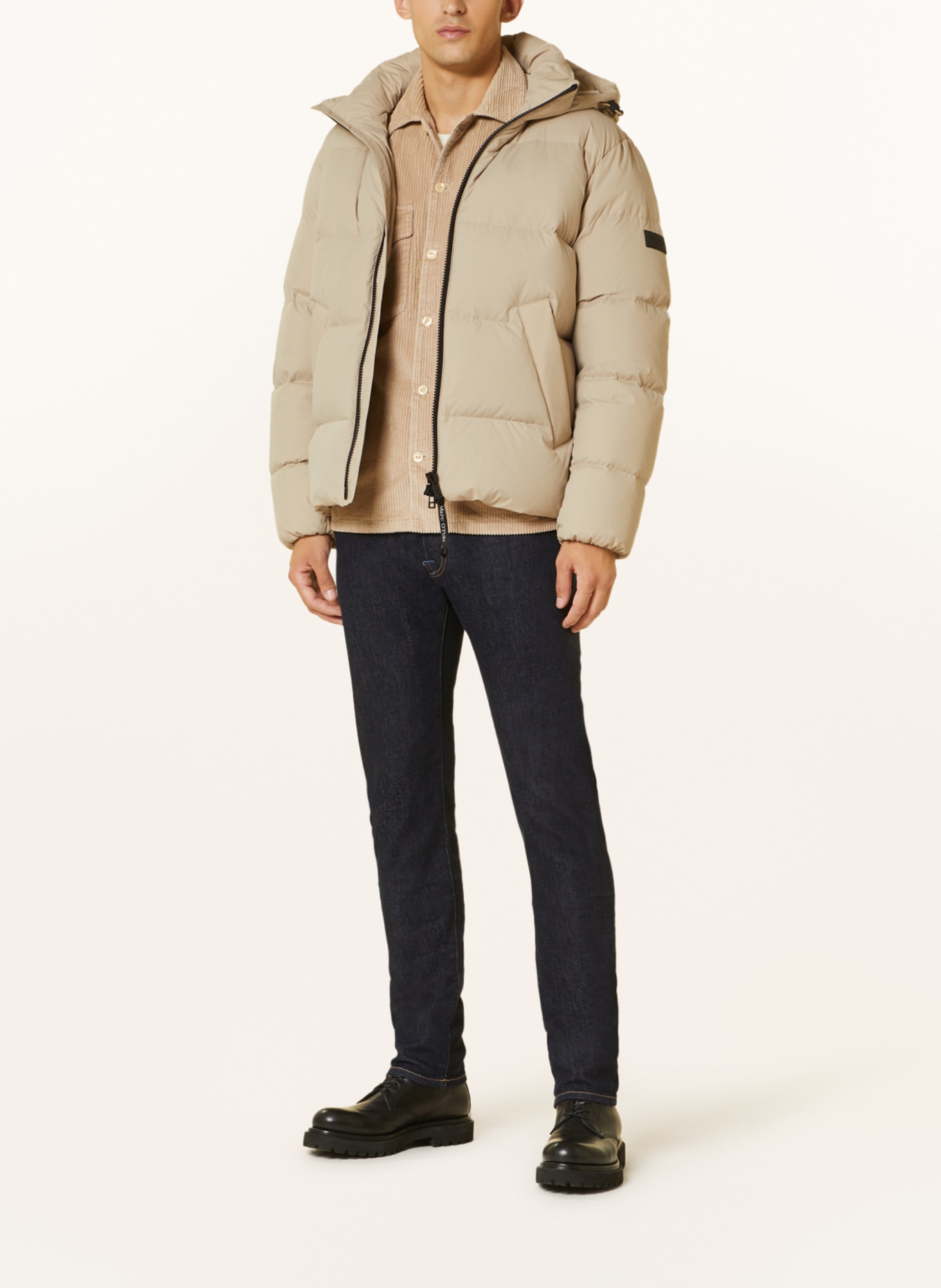 Marc O'Polo Down jacket with removable hood, Color: BEIGE (Image 2)