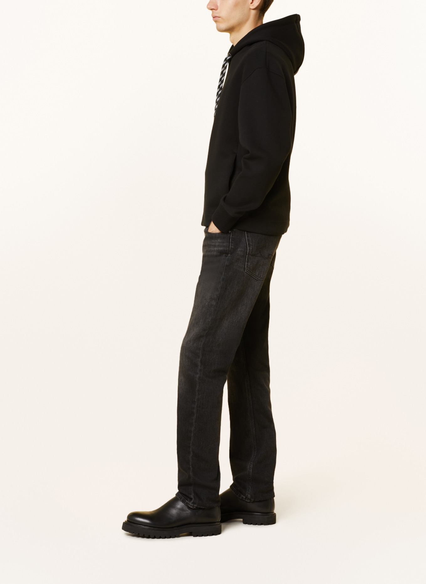 7 for all mankind Jeans THE STRAIGHT regular fit, Color: BLACK (Image 4)