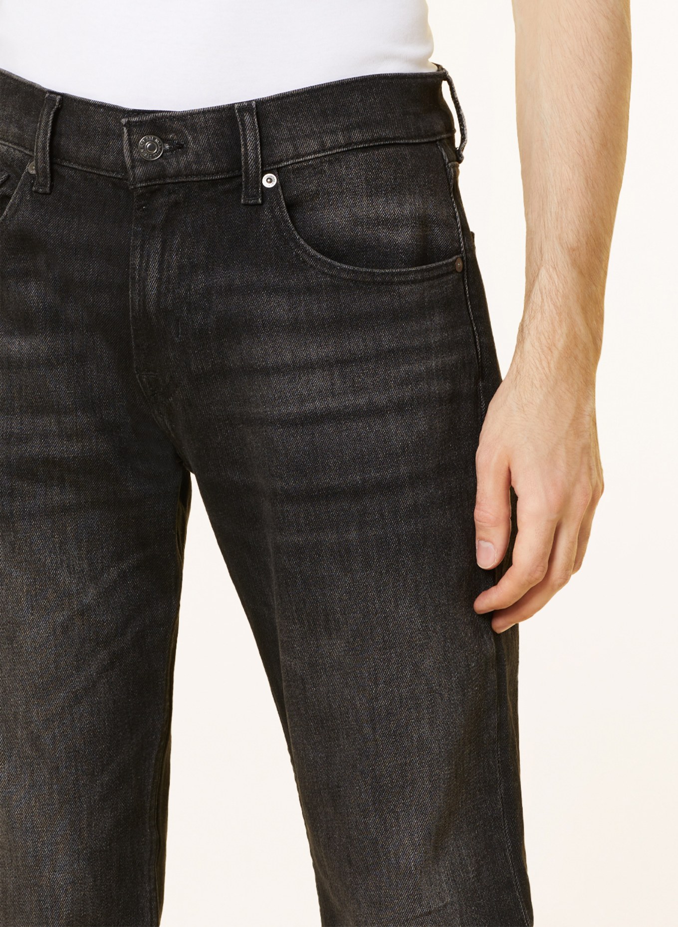 7 for all mankind Jeans THE STRAIGHT regular fit, Color: BLACK (Image 5)