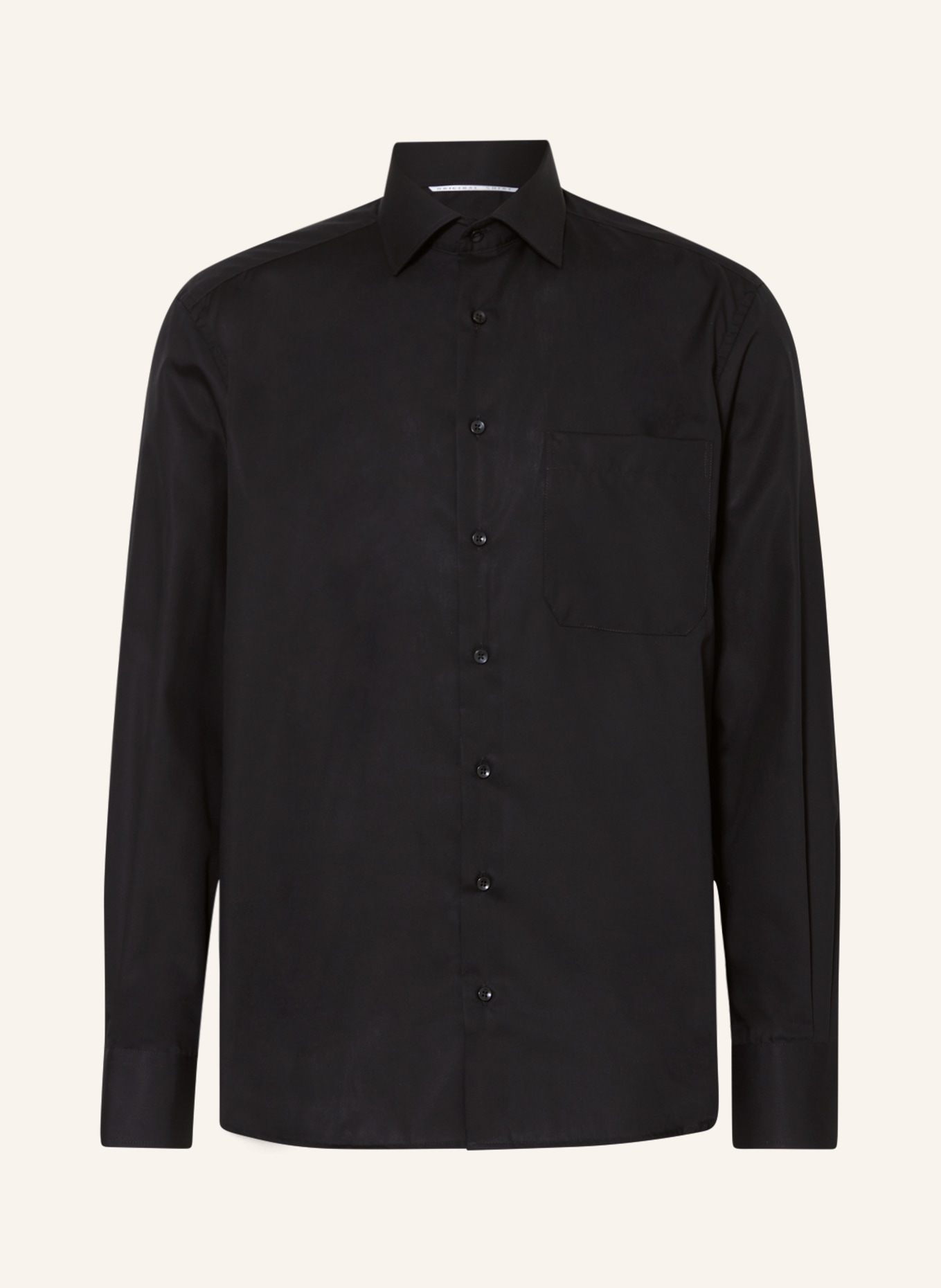 ETERNA River Island contrast pocket slim fit T-shirt in white: BLACK