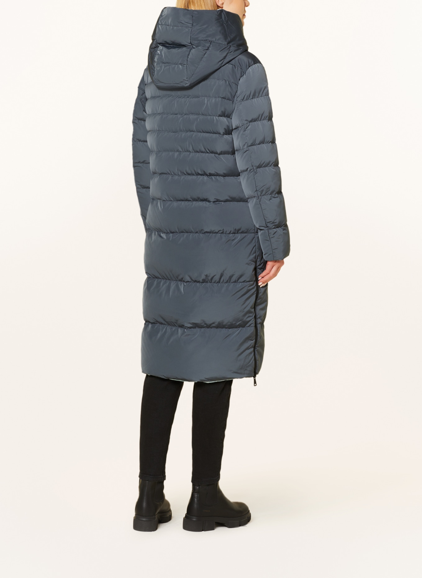 RINO & PELLE Quilted coat KEILA reversible, Color: BLUE GRAY (Image 4)