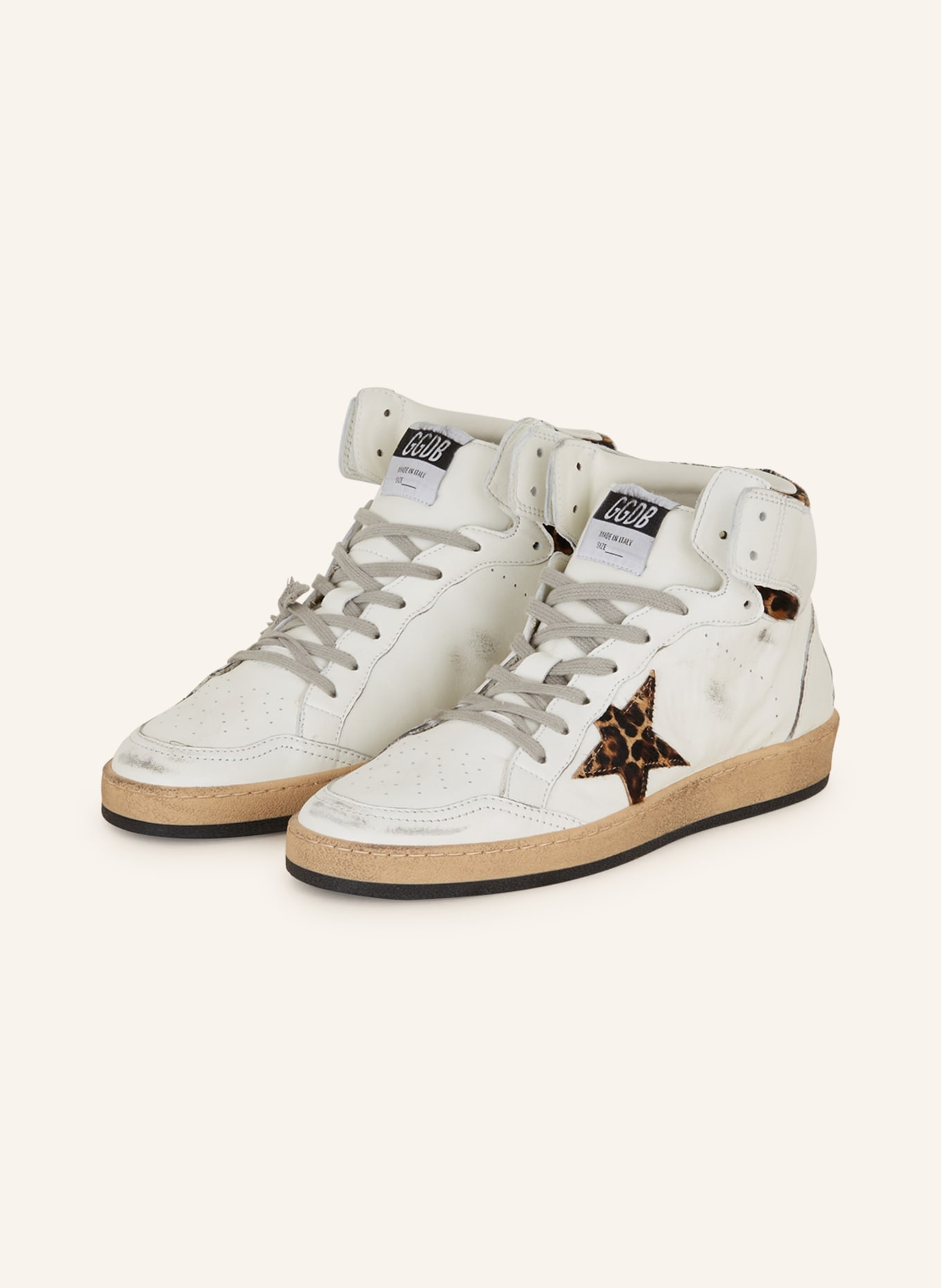GOLDEN GOOSE High-top sneakers SKY STAR, Color: WHITE/ BLACK (Image 1)