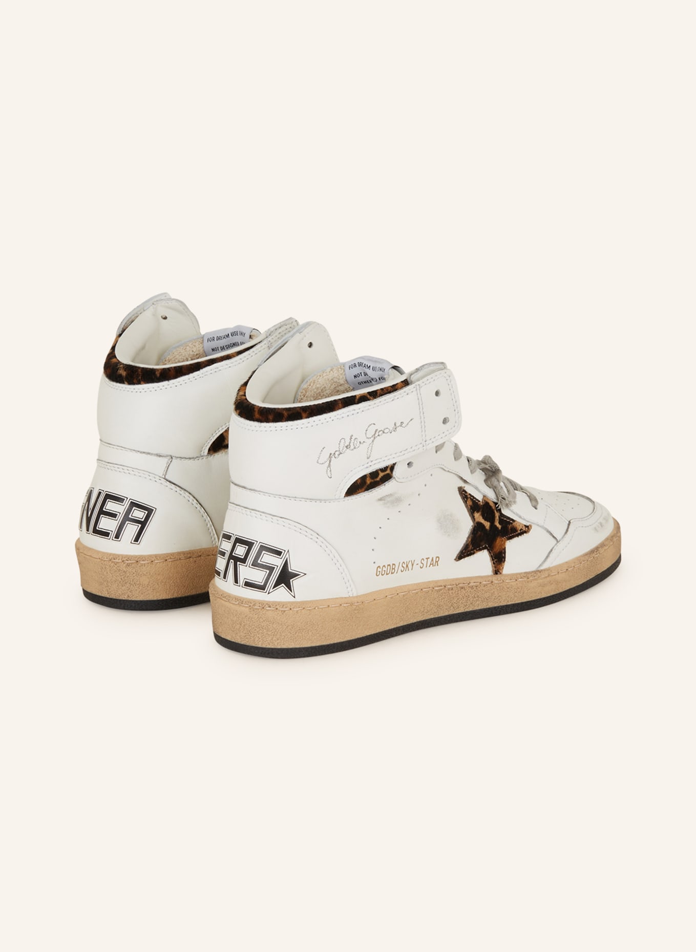 GOLDEN GOOSE High-top sneakers SKY STAR, Color: WHITE/ BLACK (Image 2)