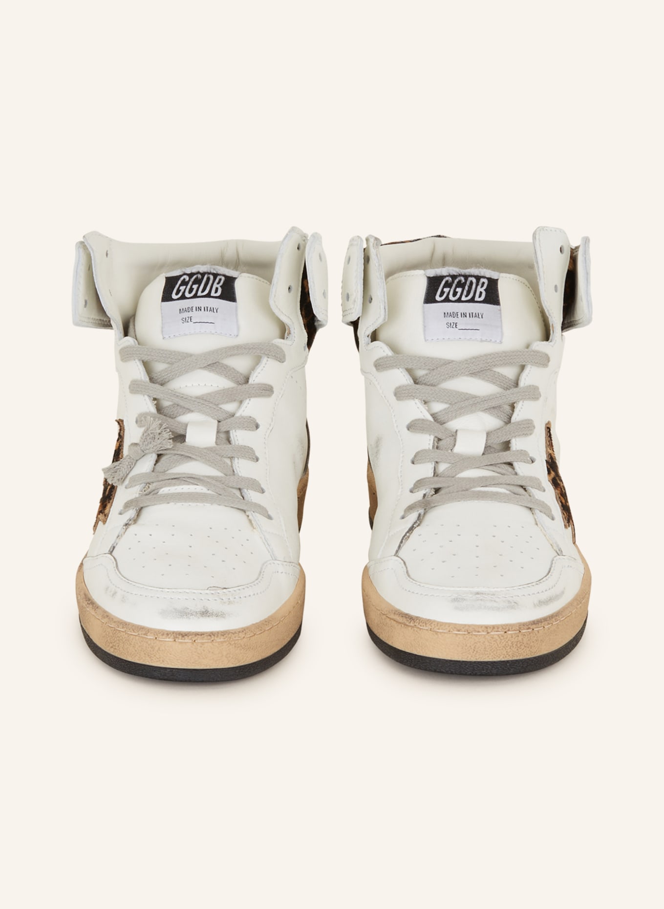 GOLDEN GOOSE High-top sneakers SKY STAR, Color: WHITE/ BLACK (Image 3)