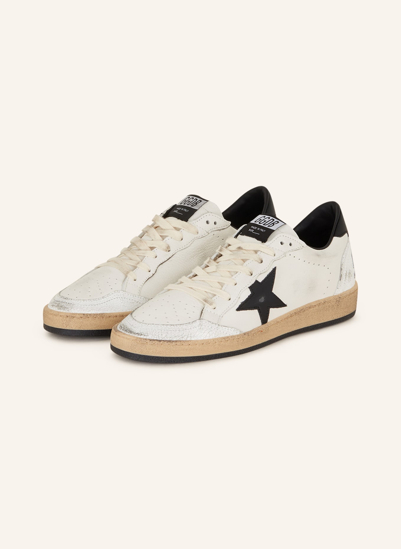 GOLDEN GOOSE Sneakers BALL STAR, Color: WHITE/ BLACK (Image 1)