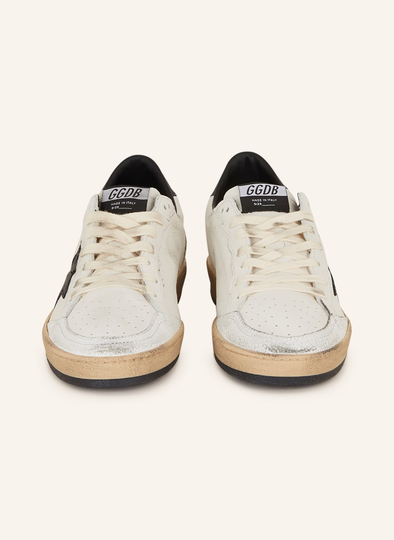 GOLDEN GOOSE Sneakers BALL STAR, Color: WHITE/ BLACK (Image 3)