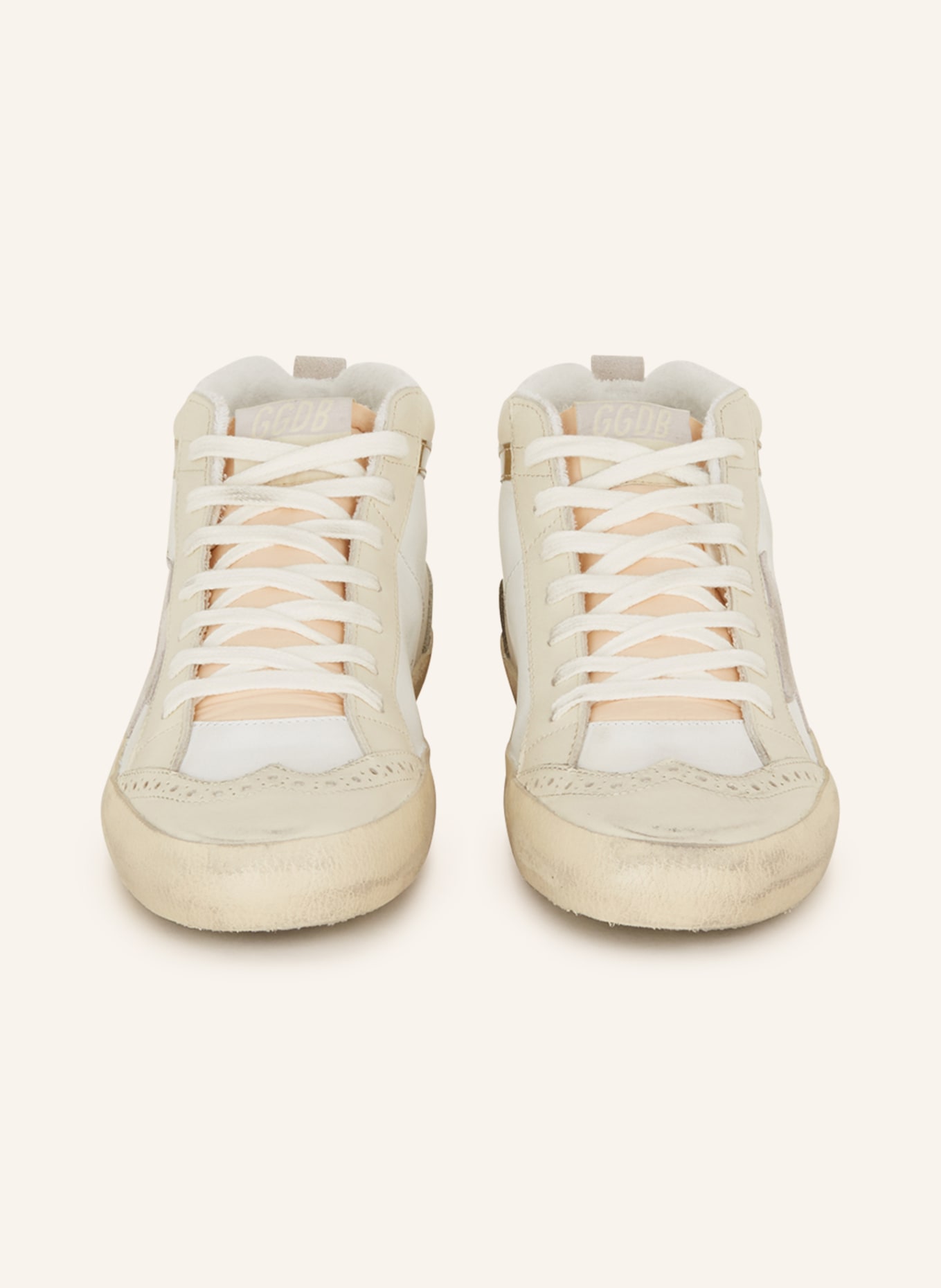 GOLDEN GOOSE Sneakers MID STAR, Color: WHITE/ GRAY/ CREAM (Image 3)