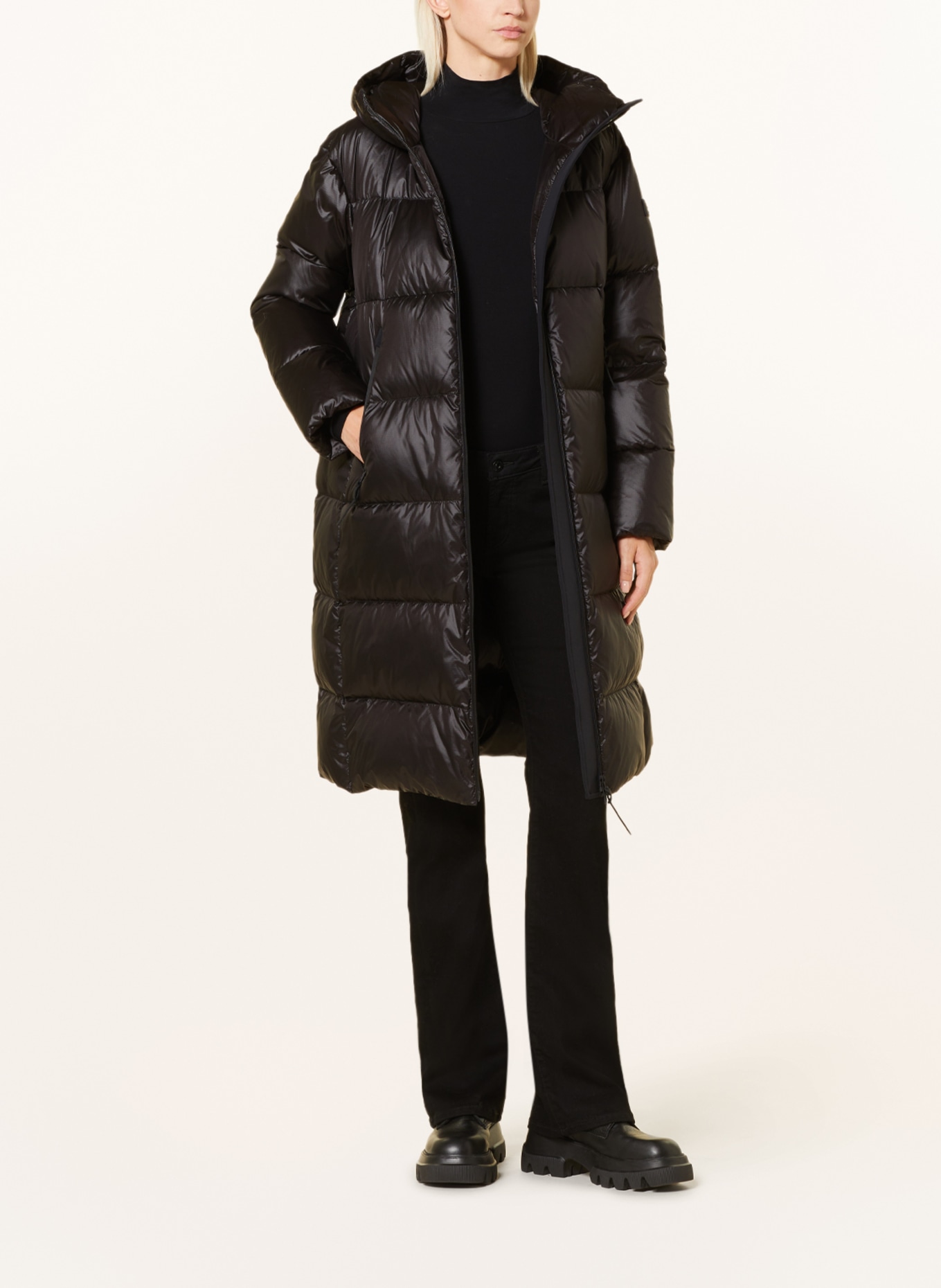 PEUTEREY Down coat SELECTRIC, Color: BLACK (Image 2)