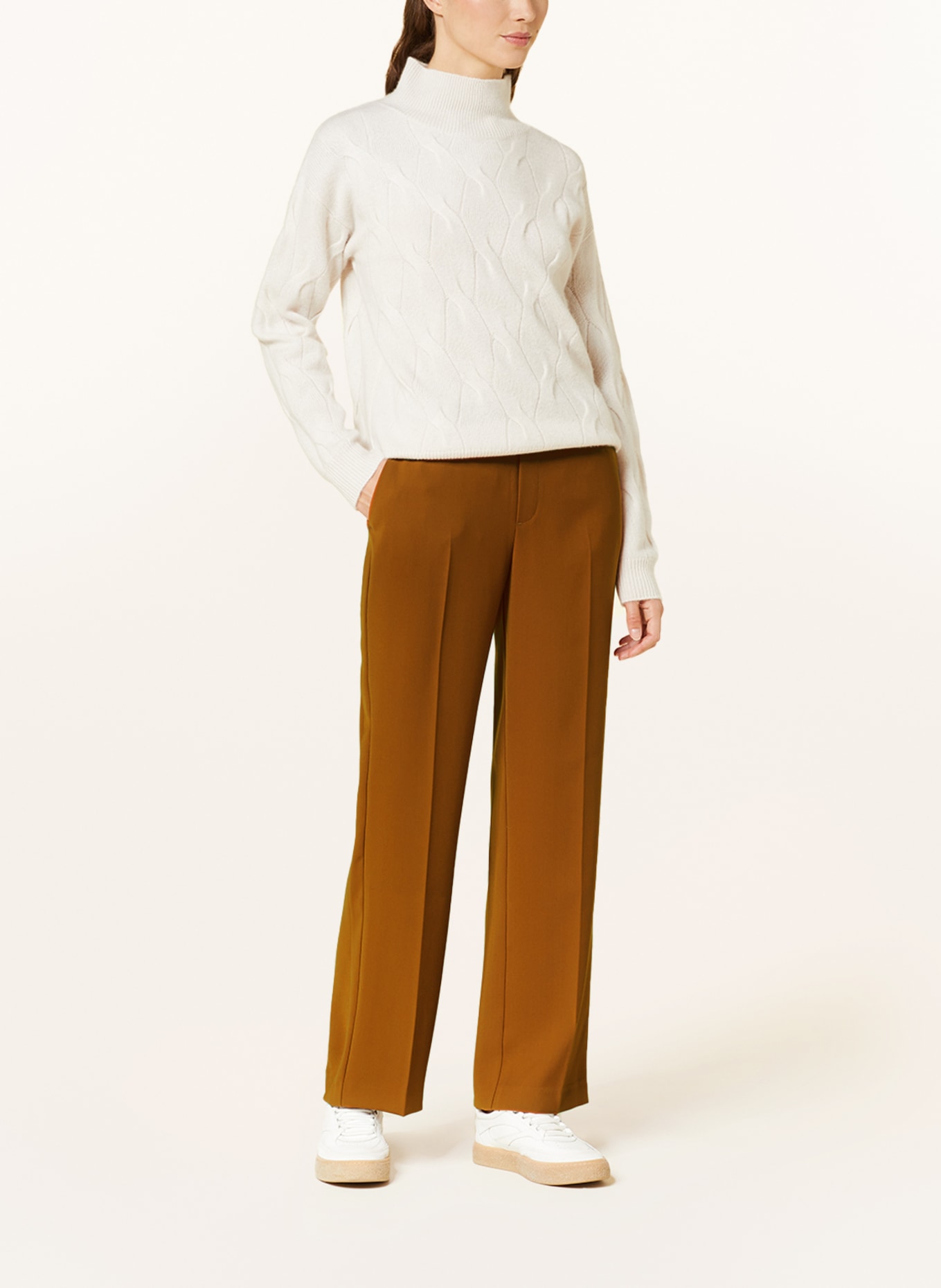 MOS MOSH Wide leg trousers MMBAI LEIA, Color: DARK ORANGE (Image 2)