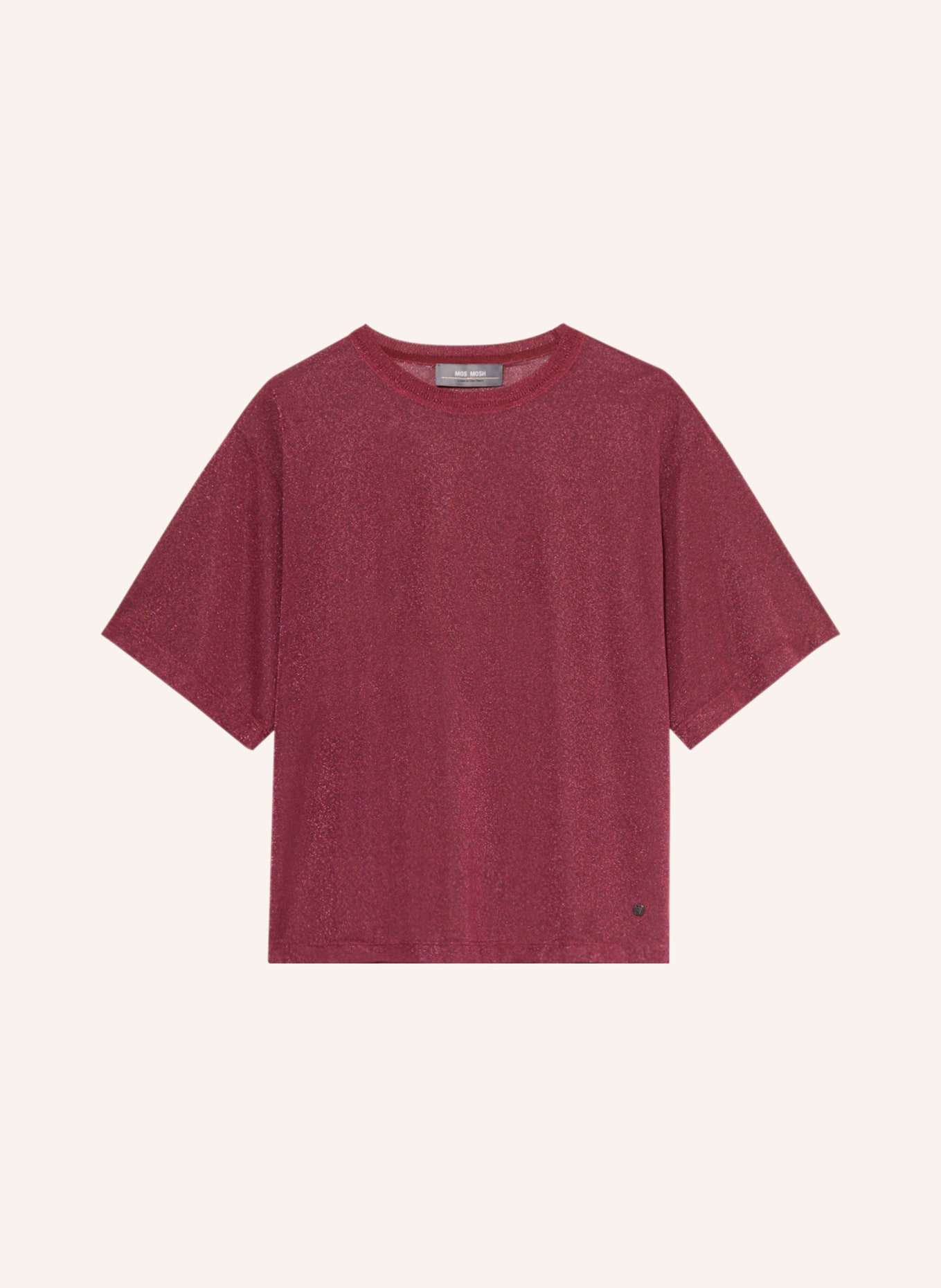 MOS MOSH Knit shirt MMKIT, Color: DARK RED (Image 1)