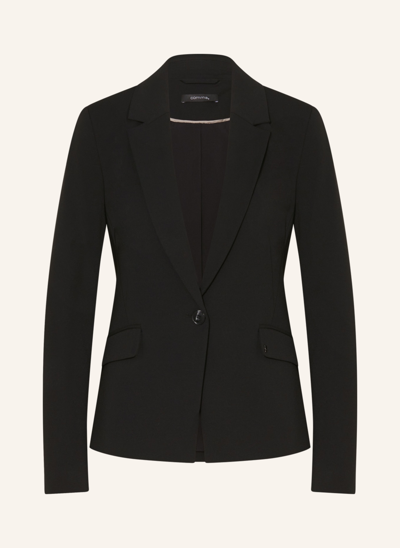 comma Jersey blazer, Color: BLACK (Image 1)