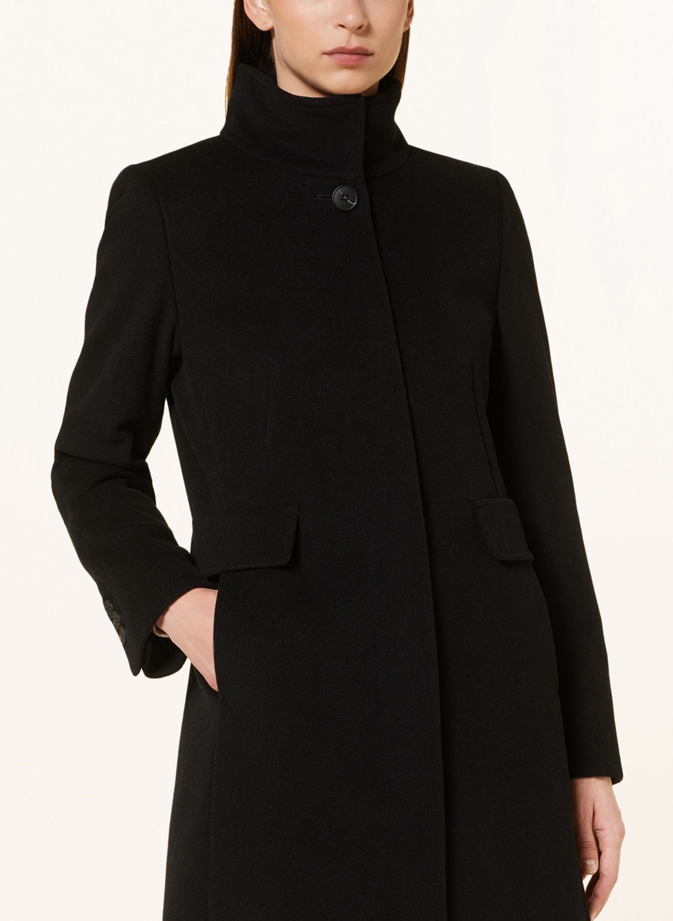 FUCHS SCHMITT Wool coat, Color: BLACK (Image 4)