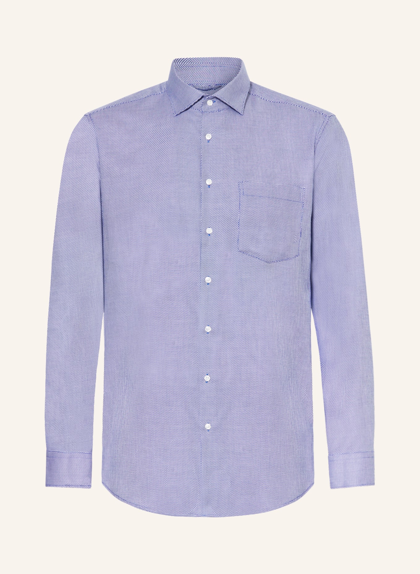 seidensticker Hemd Regular Fit, Farbe: WEISS/ DUNKELBLAU (Bild 1)