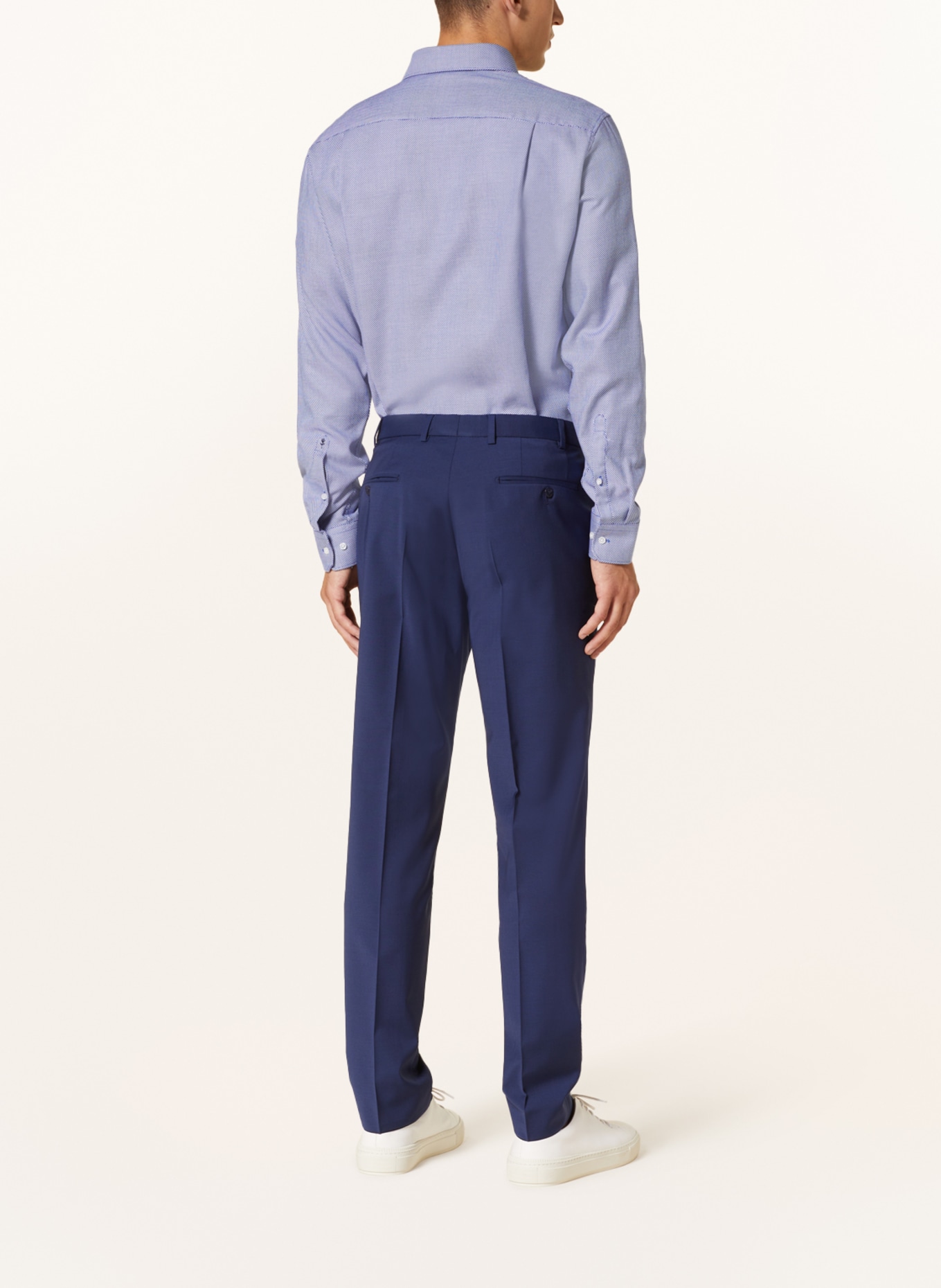 seidensticker Shirt regular fit, Color: WHITE/ DARK BLUE (Image 3)