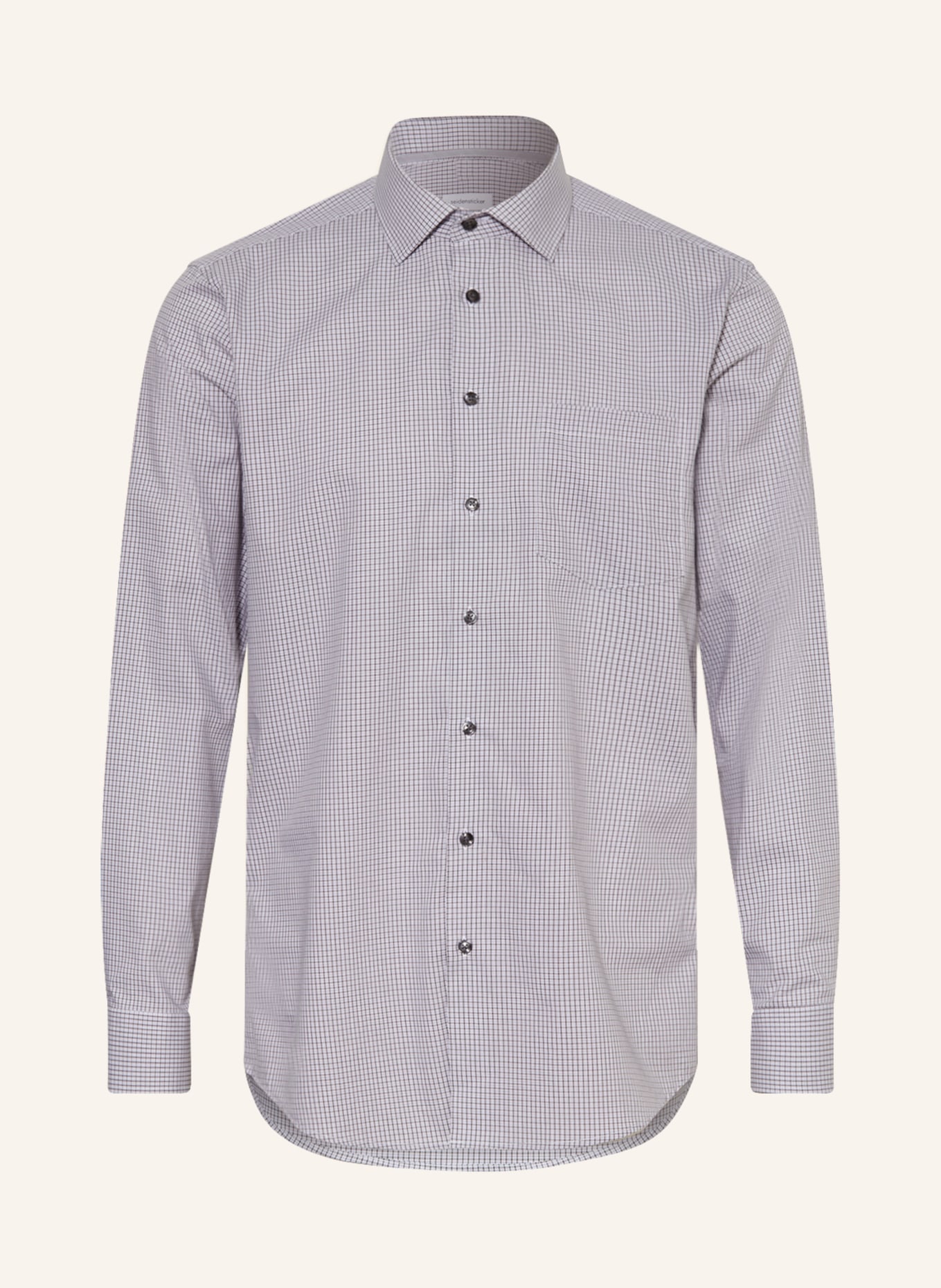 seidensticker Shirt regular fit, Color: GRAY/ WHITE (Image 1)