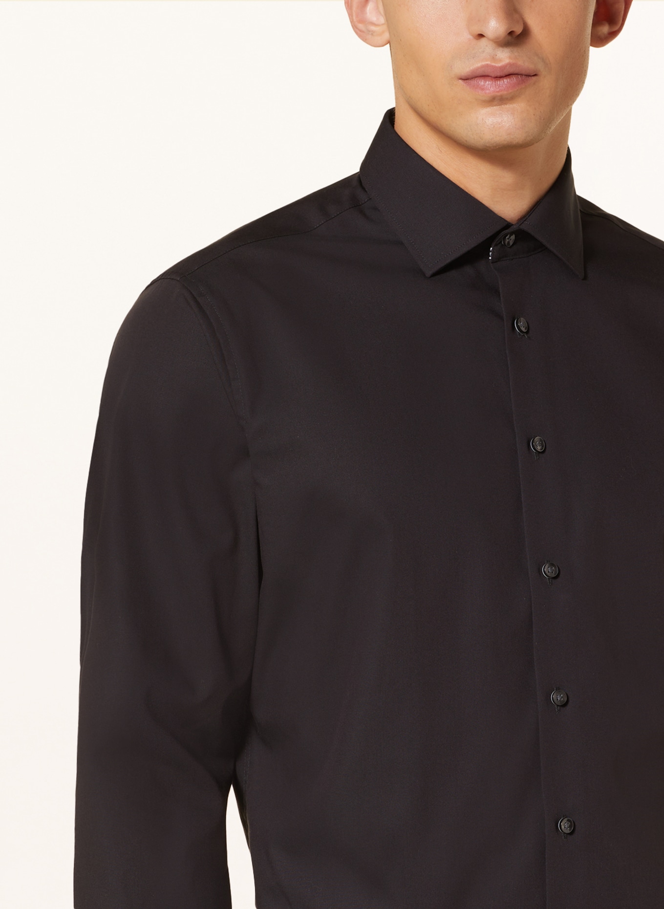 seidensticker Shirt shaped fit, Color: BLACK (Image 4)