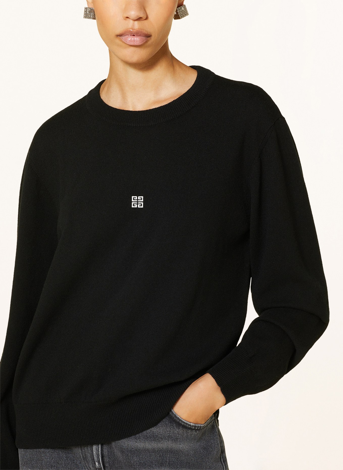 GIVENCHY Sweater, Color: BLACK (Image 4)