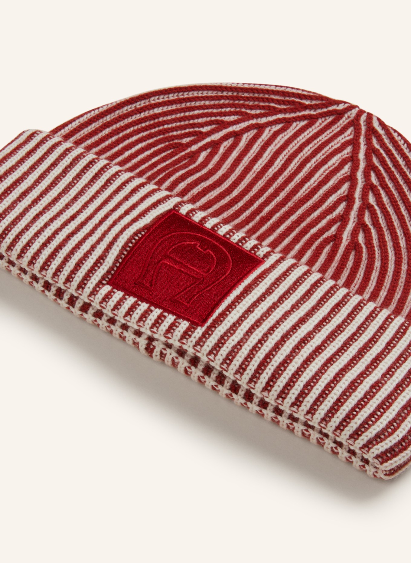 AIGNER Beanie, Color: RED/ WHITE (Image 2)