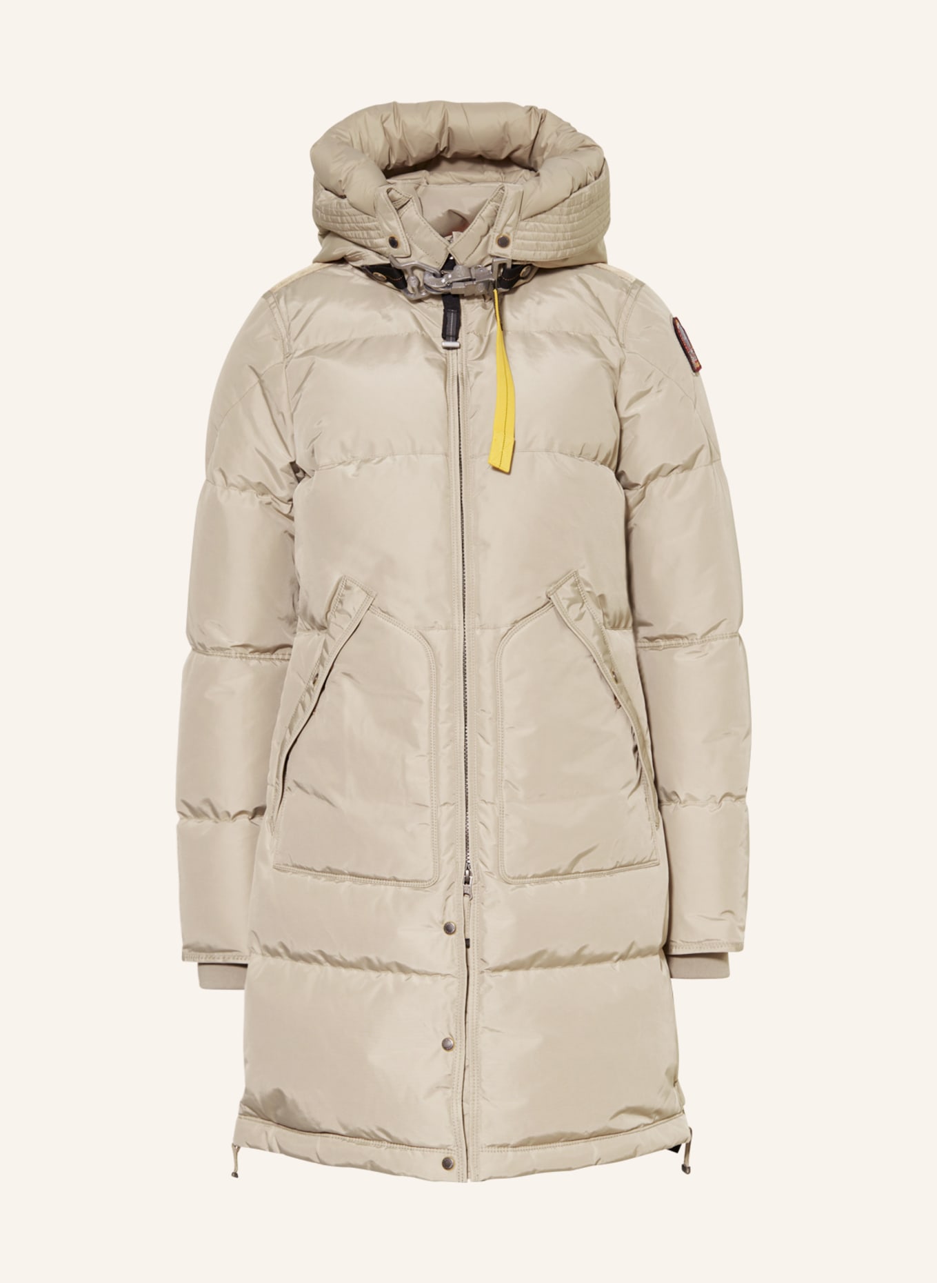 PARAJUMPERS Down coat LONG BEAR with detachable hood, Color: BEIGE (Image 1)