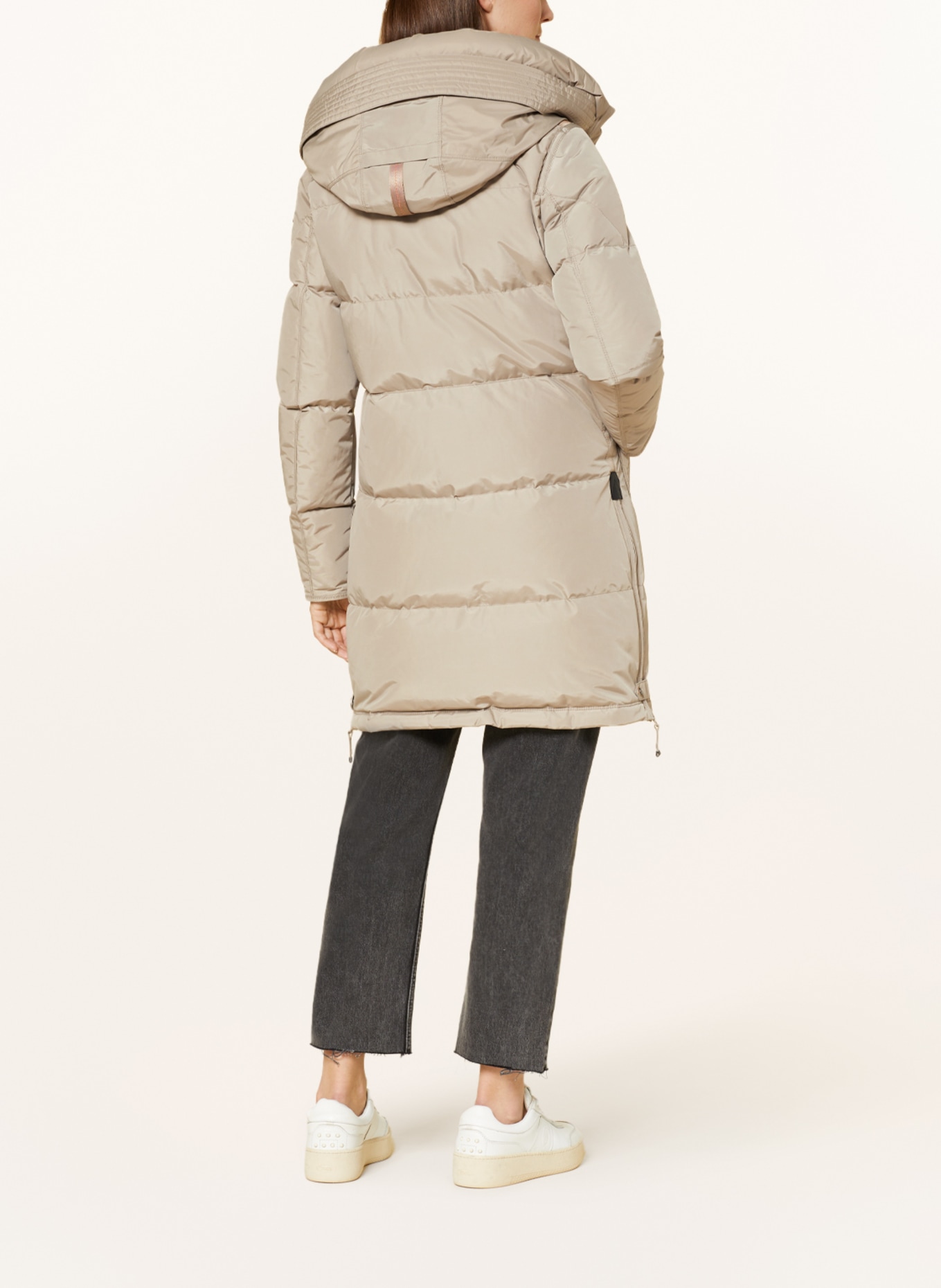 PARAJUMPERS Down coat LONG BEAR with detachable hood, Color: BEIGE (Image 3)