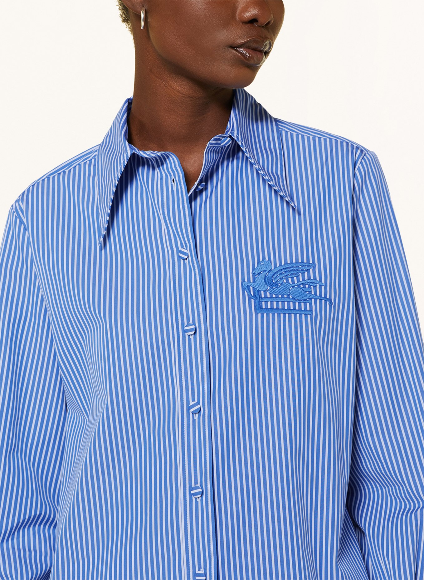 ETRO Shirt blouse, Color: BLUE/ WHITE (Image 4)
