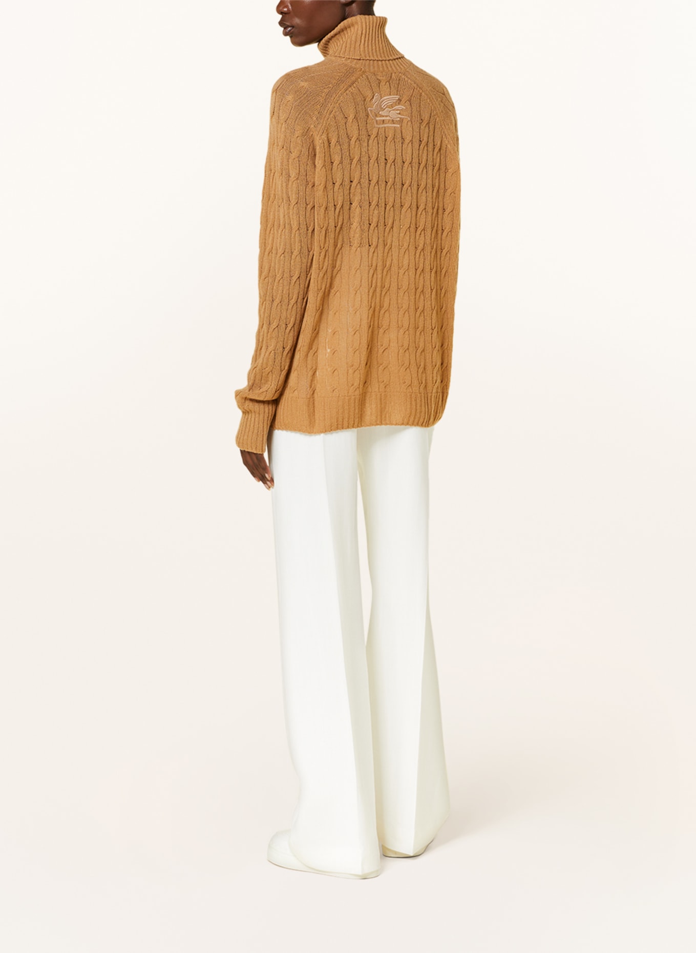 ETRO Turtleneck sweater in cashmere, Color: COGNAC (Image 3)