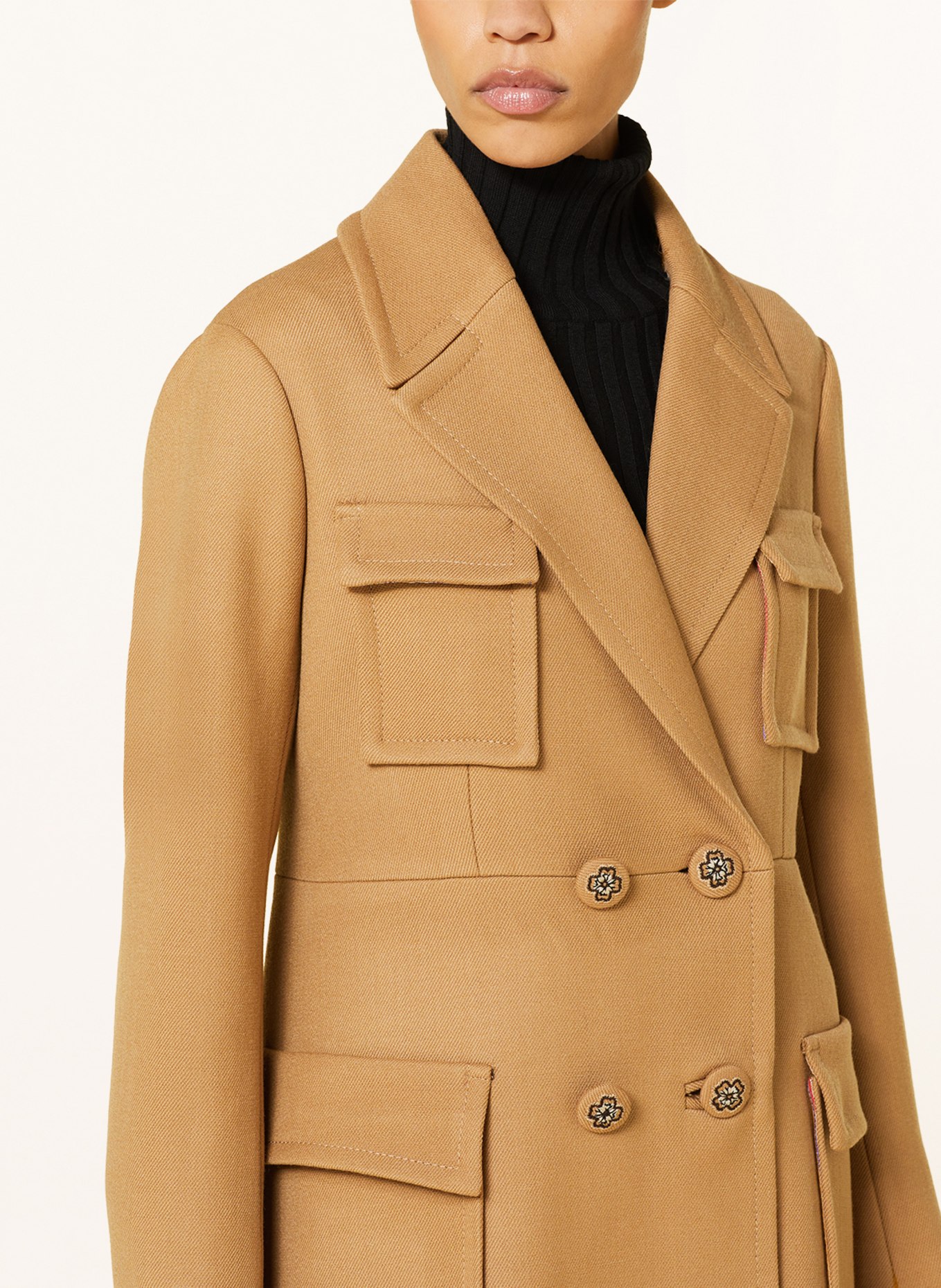 ETRO Wool coat, Color: COGNAC (Image 4)