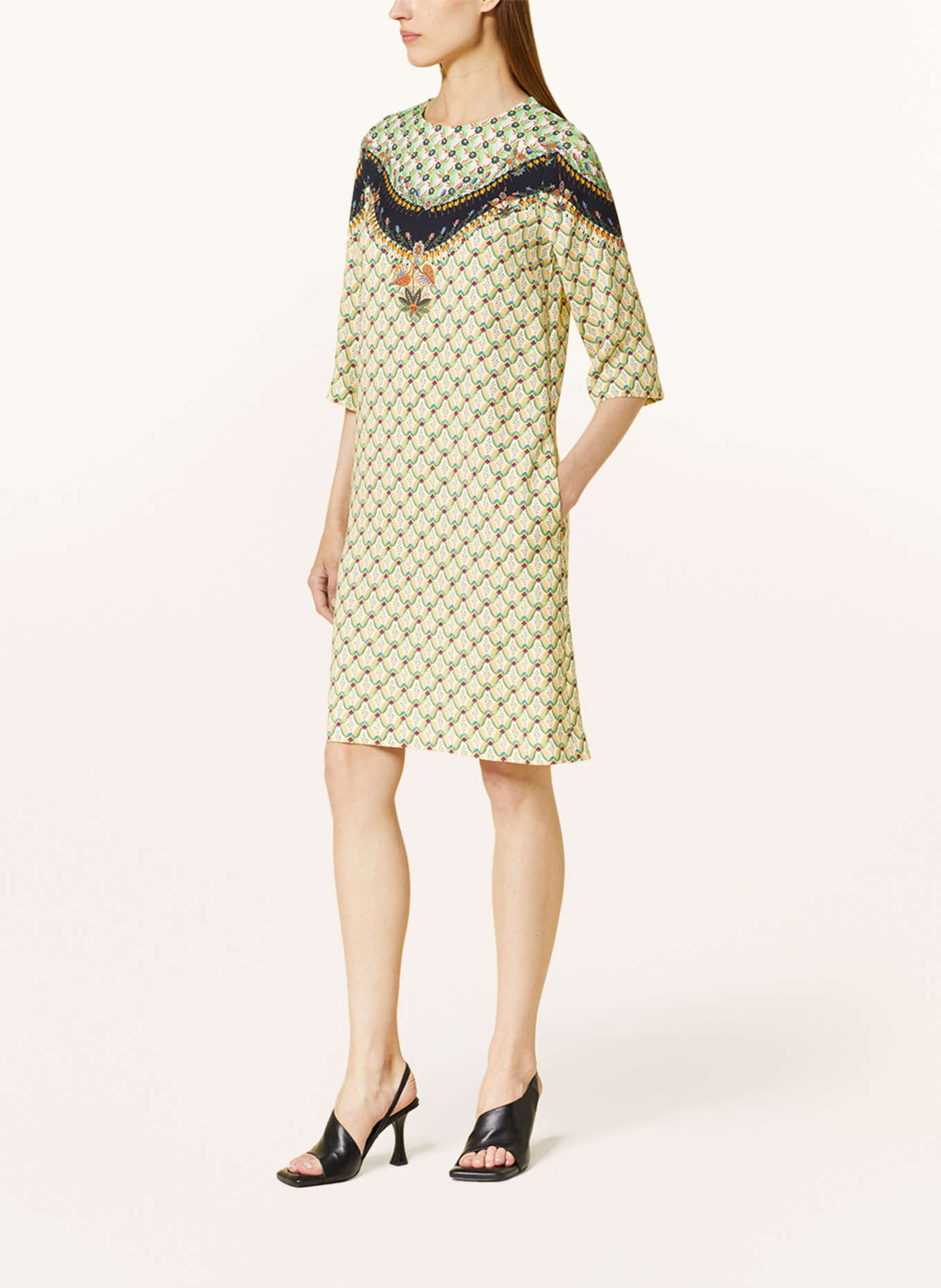 ETRO Dress with 3/4 sleeves, Color: GREEN/ BLACK/ YELLOW (Image 2)