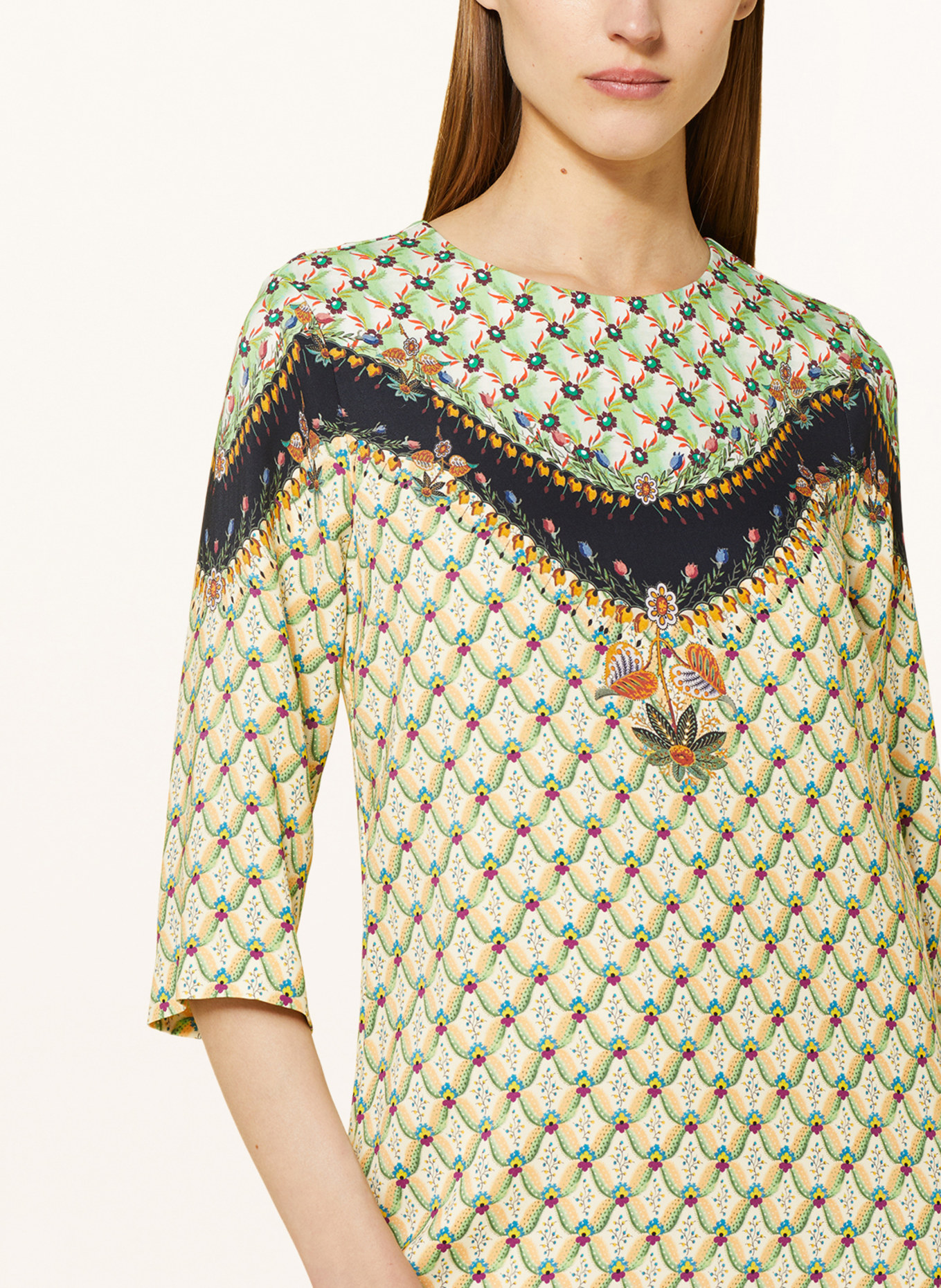 ETRO Dress with 3/4 sleeves, Color: GREEN/ BLACK/ YELLOW (Image 4)