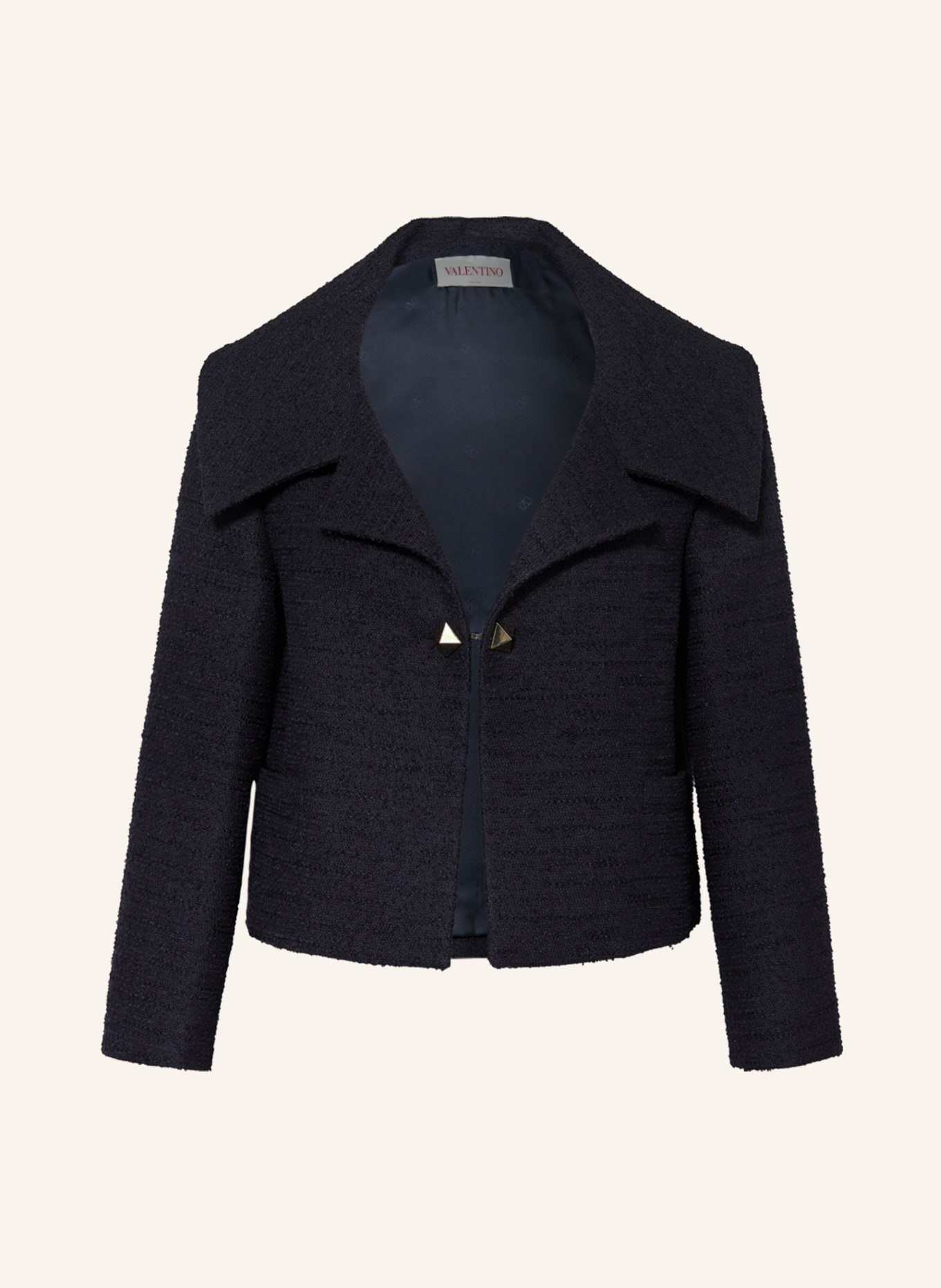 VALENTINO Tweed blazers, Color: DARK BLUE (Image 1)